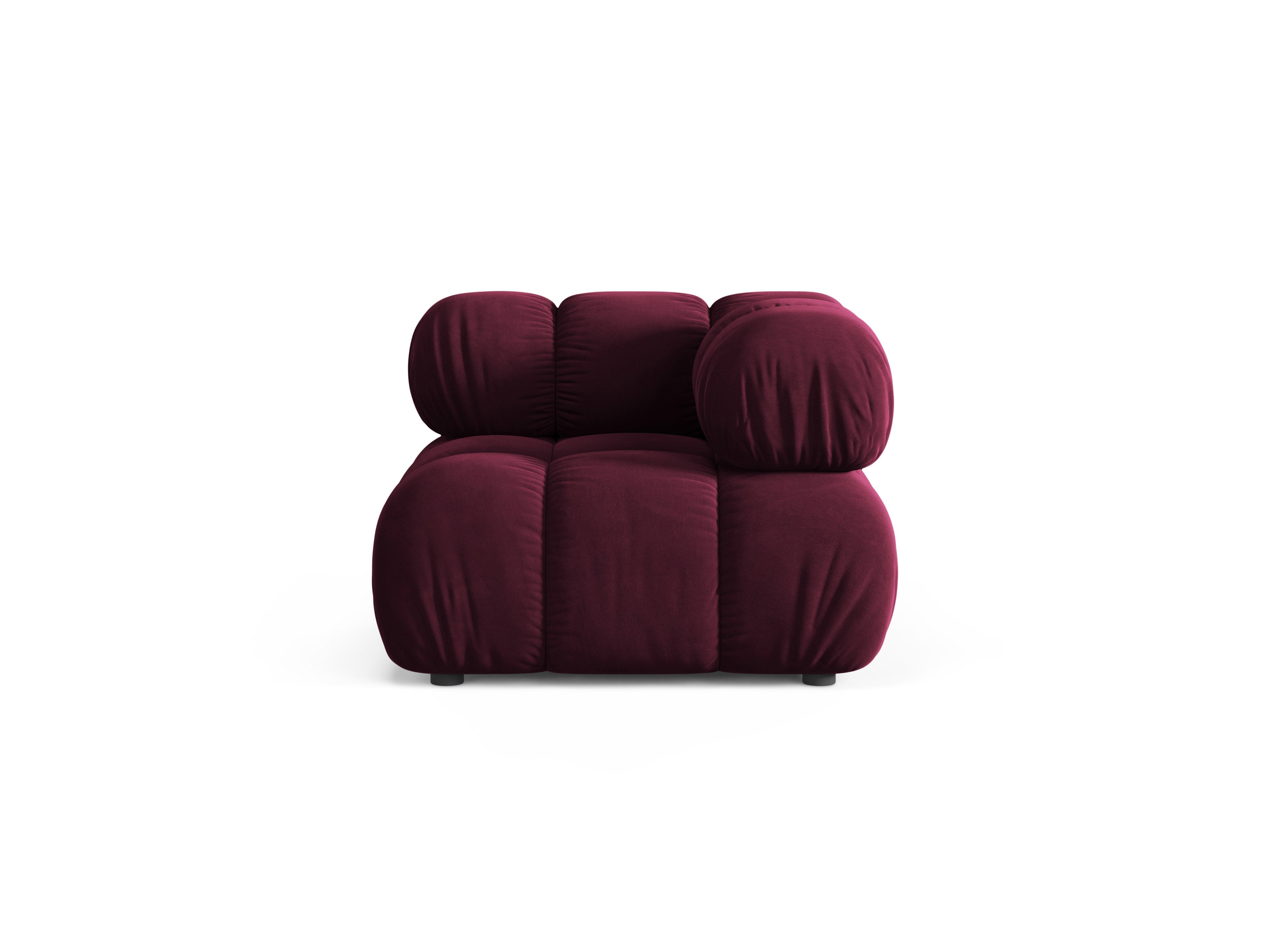 Sofa modulárna BELLIS - rohový modul burgundský zamat