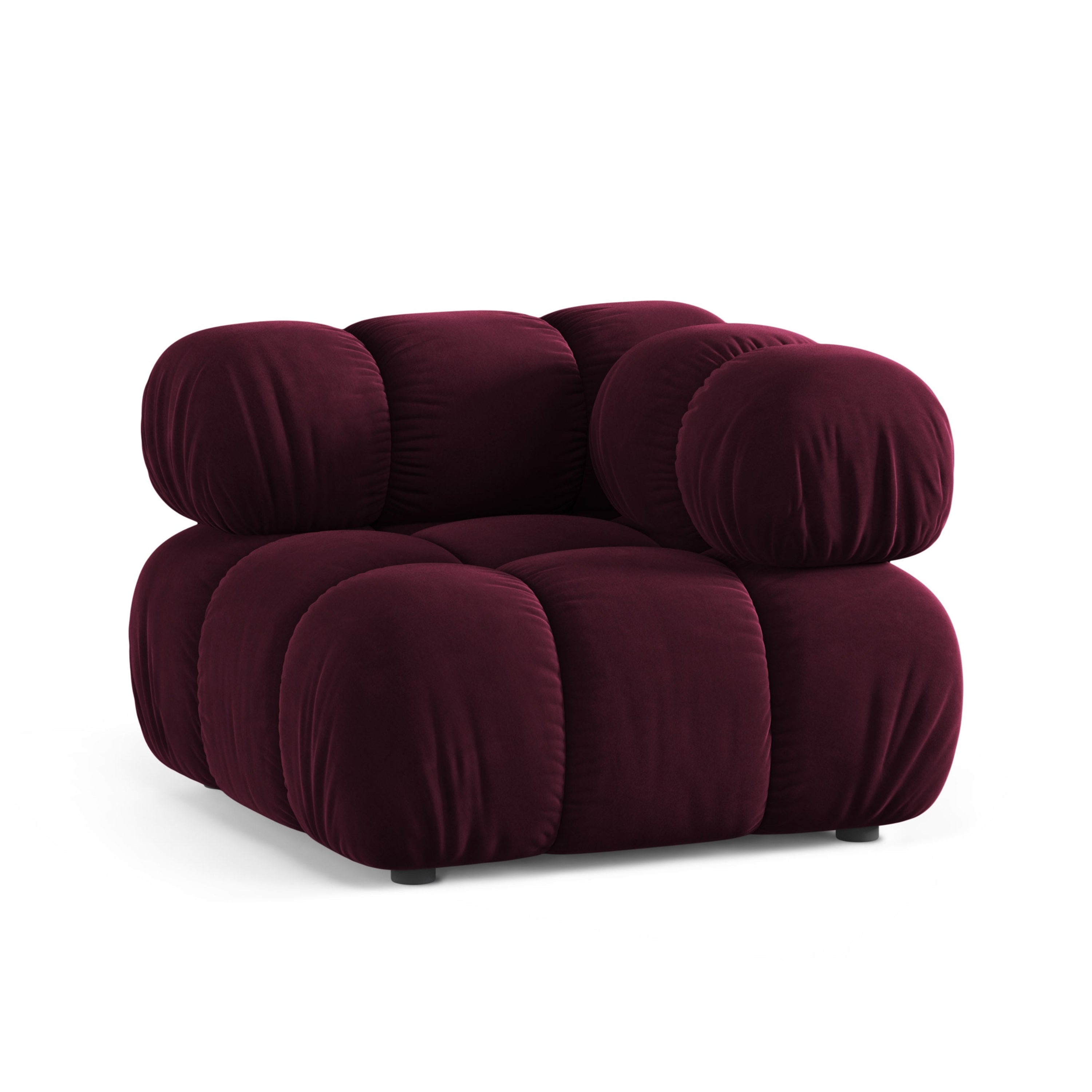 Sofa modulárna BELLIS - rohový modul burgundský zamat