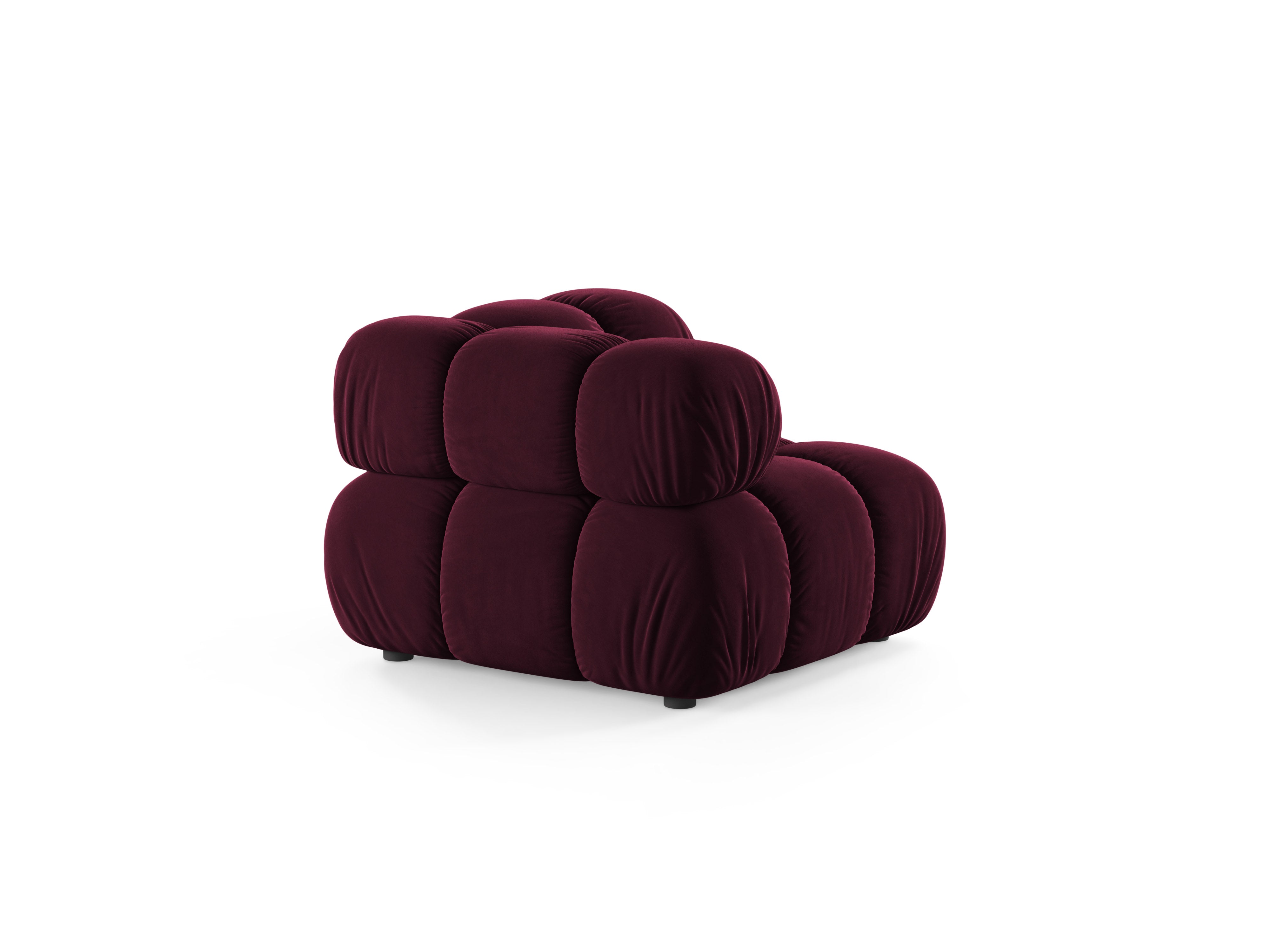 Sofa modulárna BELLIS - rohový modul burgundský zamat