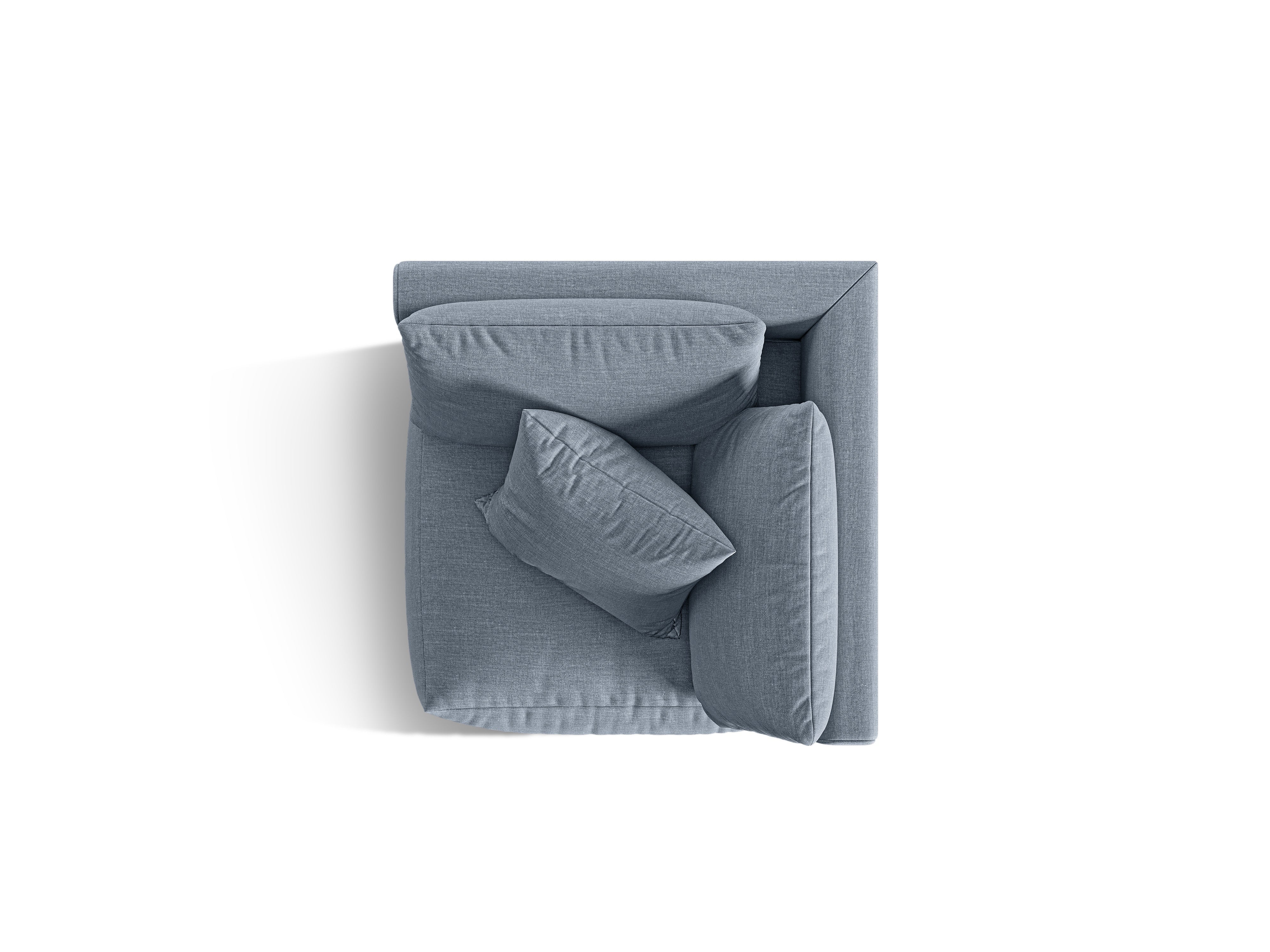CHRIS Modular Sofa - Light Blue Chenille Corner Element