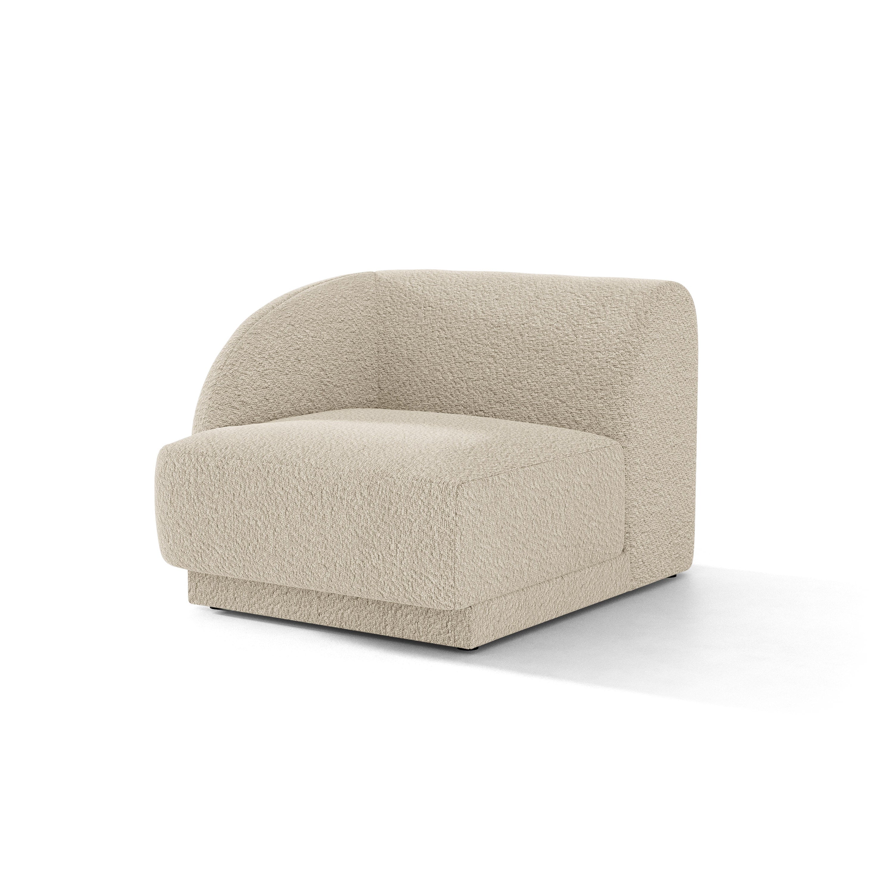 Sofa modulárna MILEY - modul ľavostranný béžový boucle