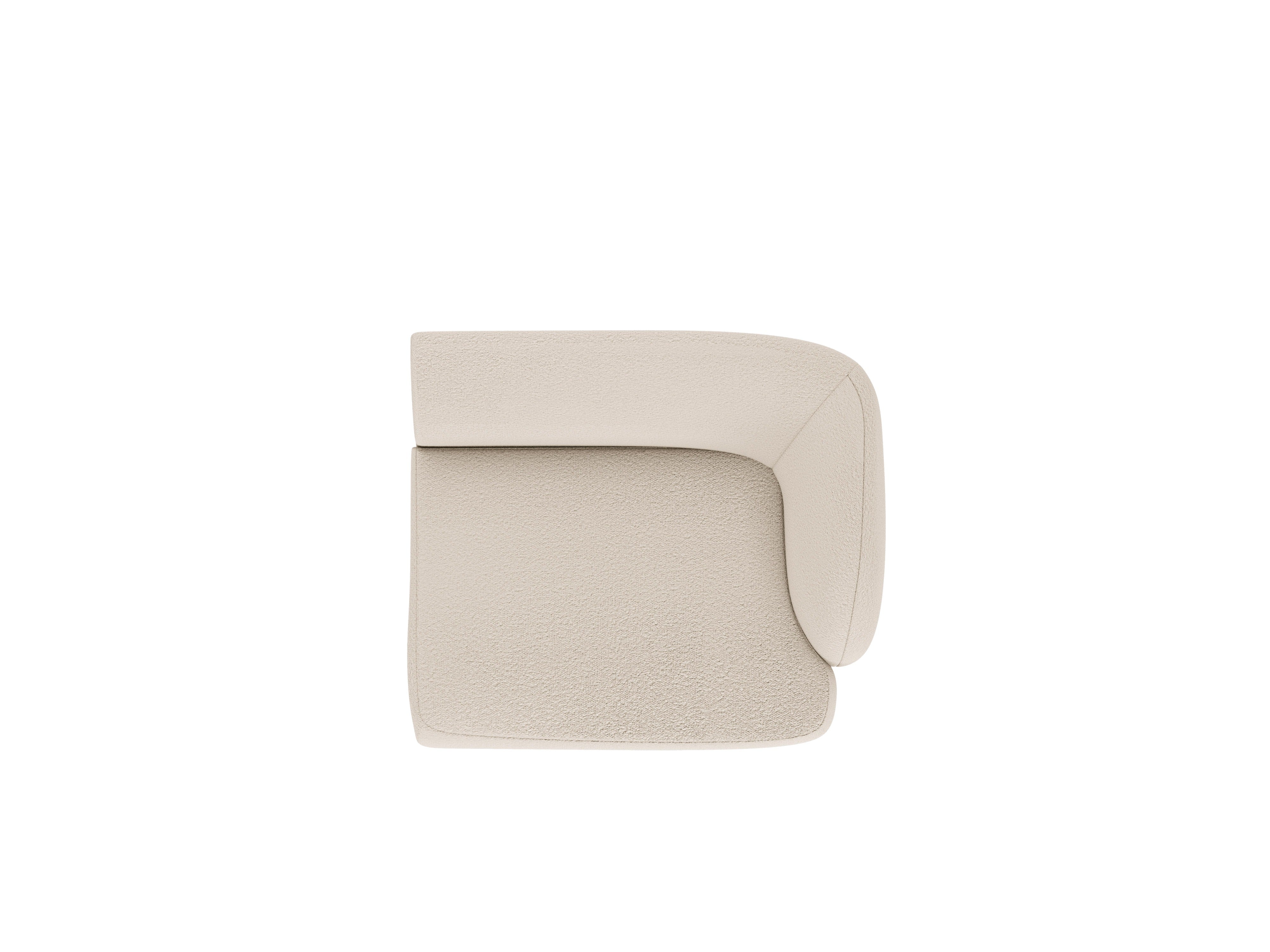 Sofa modulárna MILEY - pravý modul béžový boucle