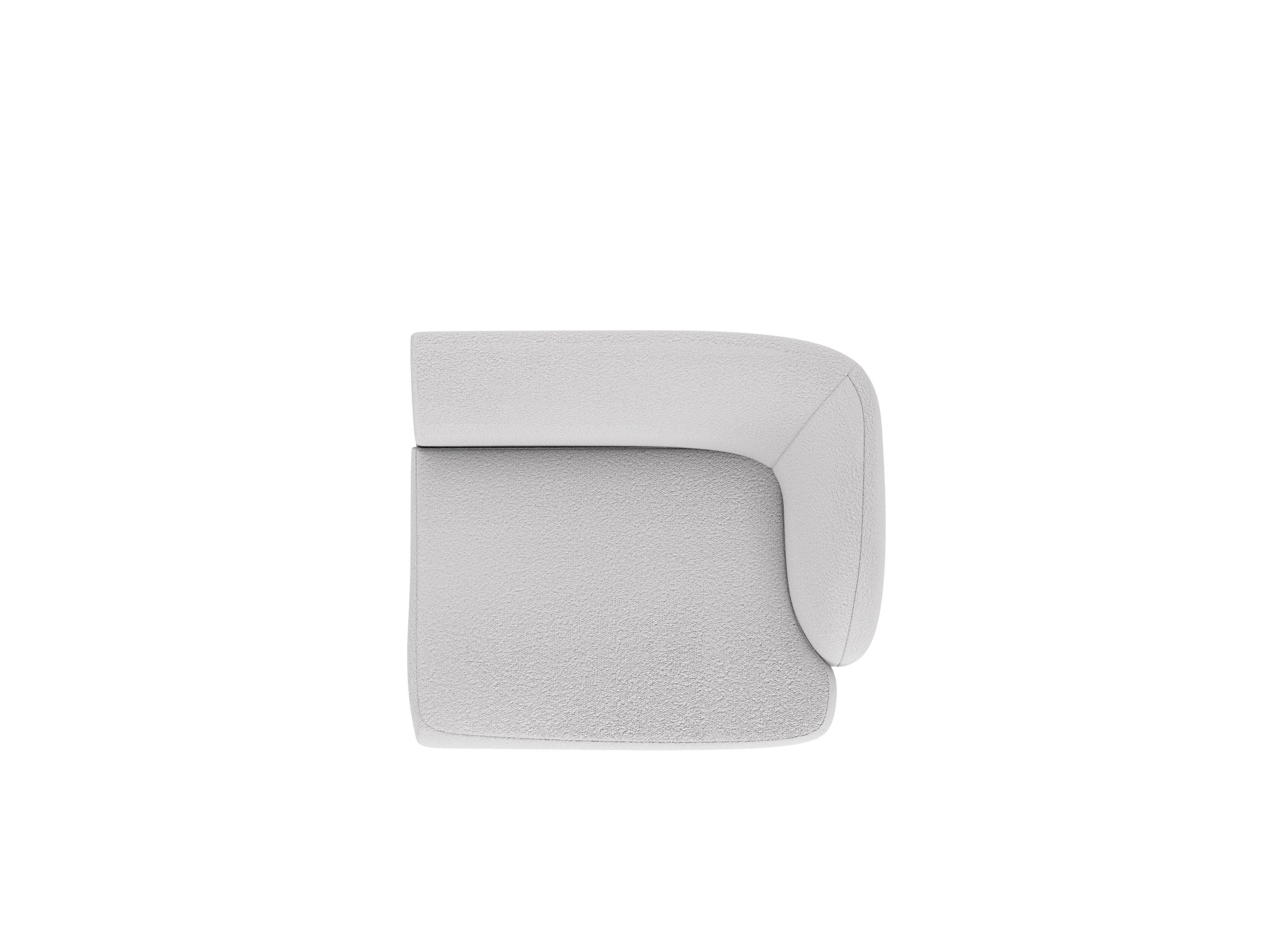 Sofa modulárna MILEY - pravý modul svetlosivý boucle