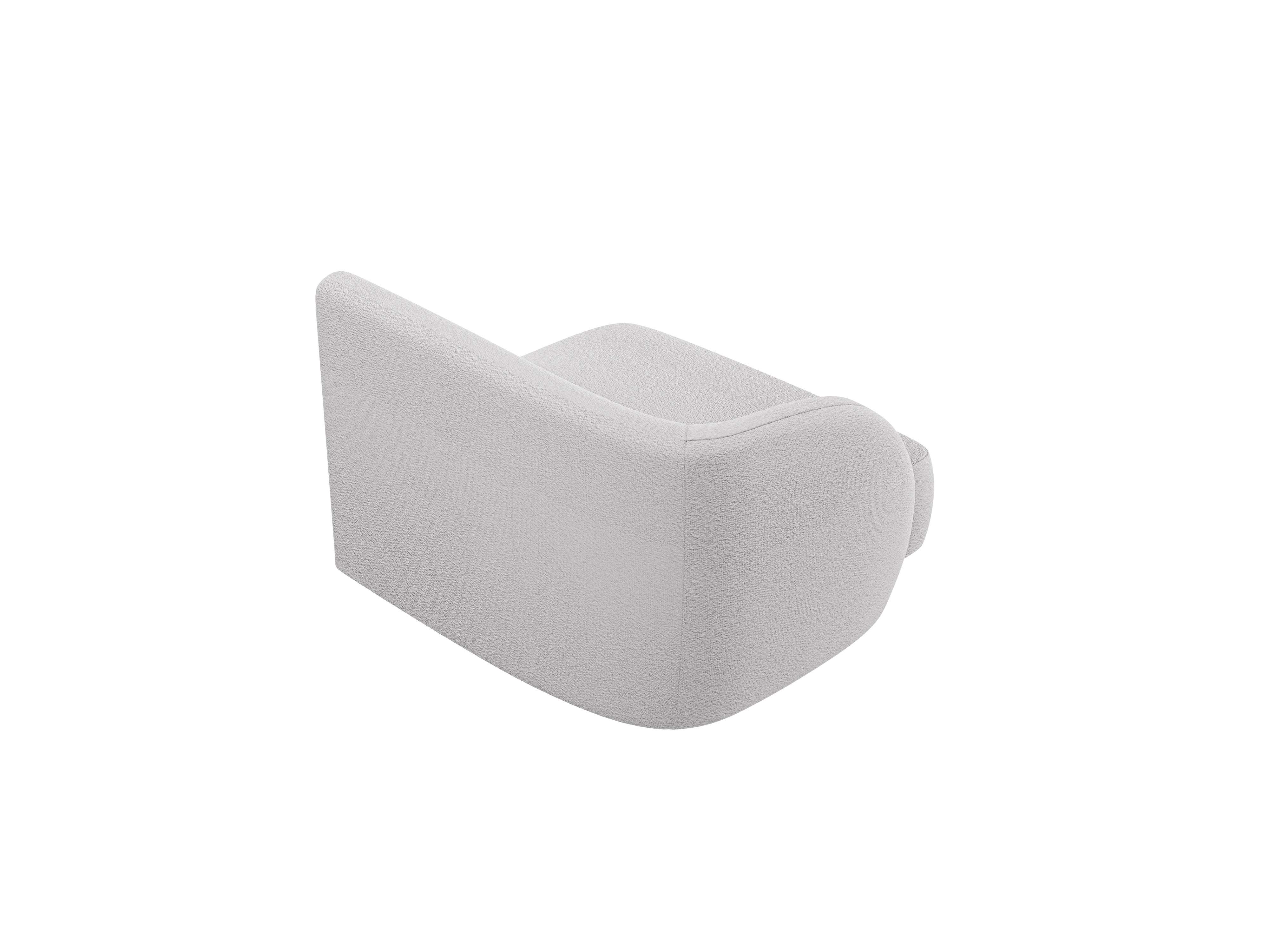 MILEY Modular Sofa - Left Module Light Gray Boucle