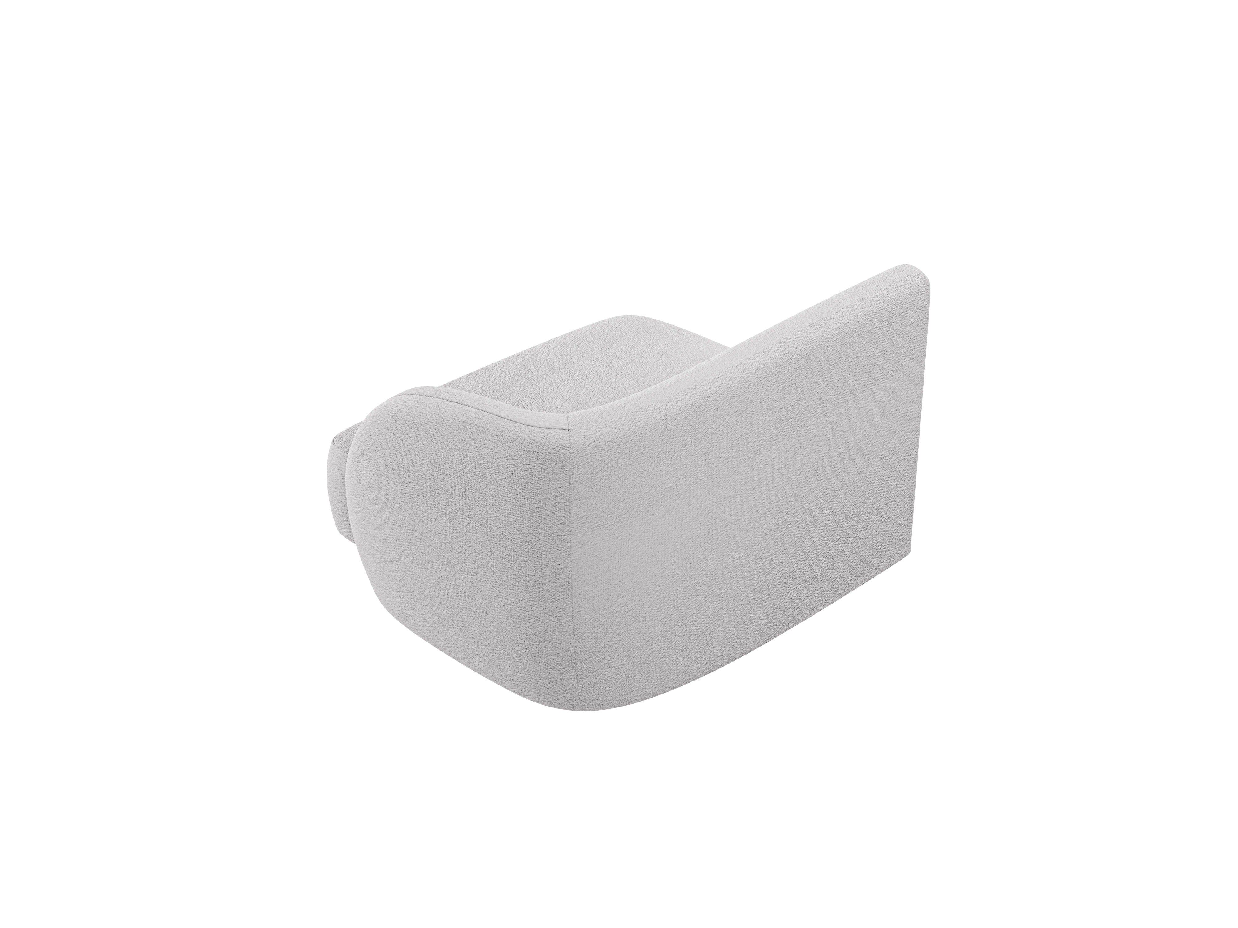 Sofa modulárna MILEY - pravý modul svetlosivý boucle