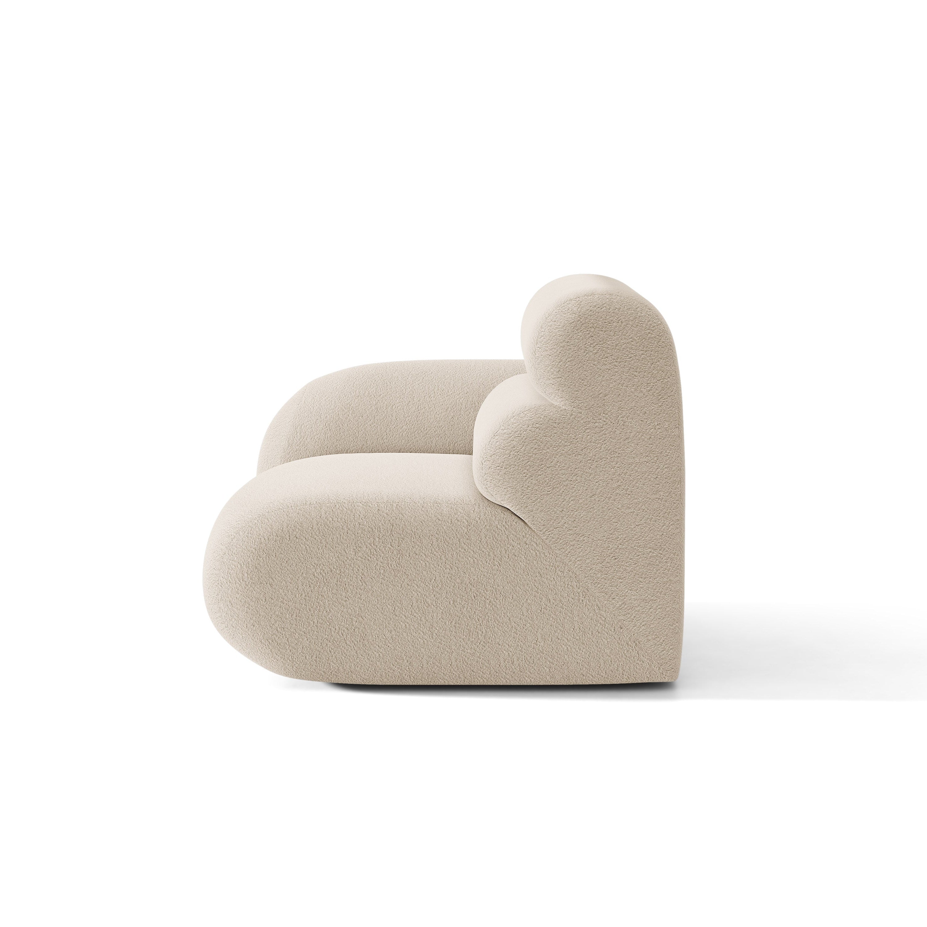 Sofa modulárna NEO - ľavý modul béžový boucle