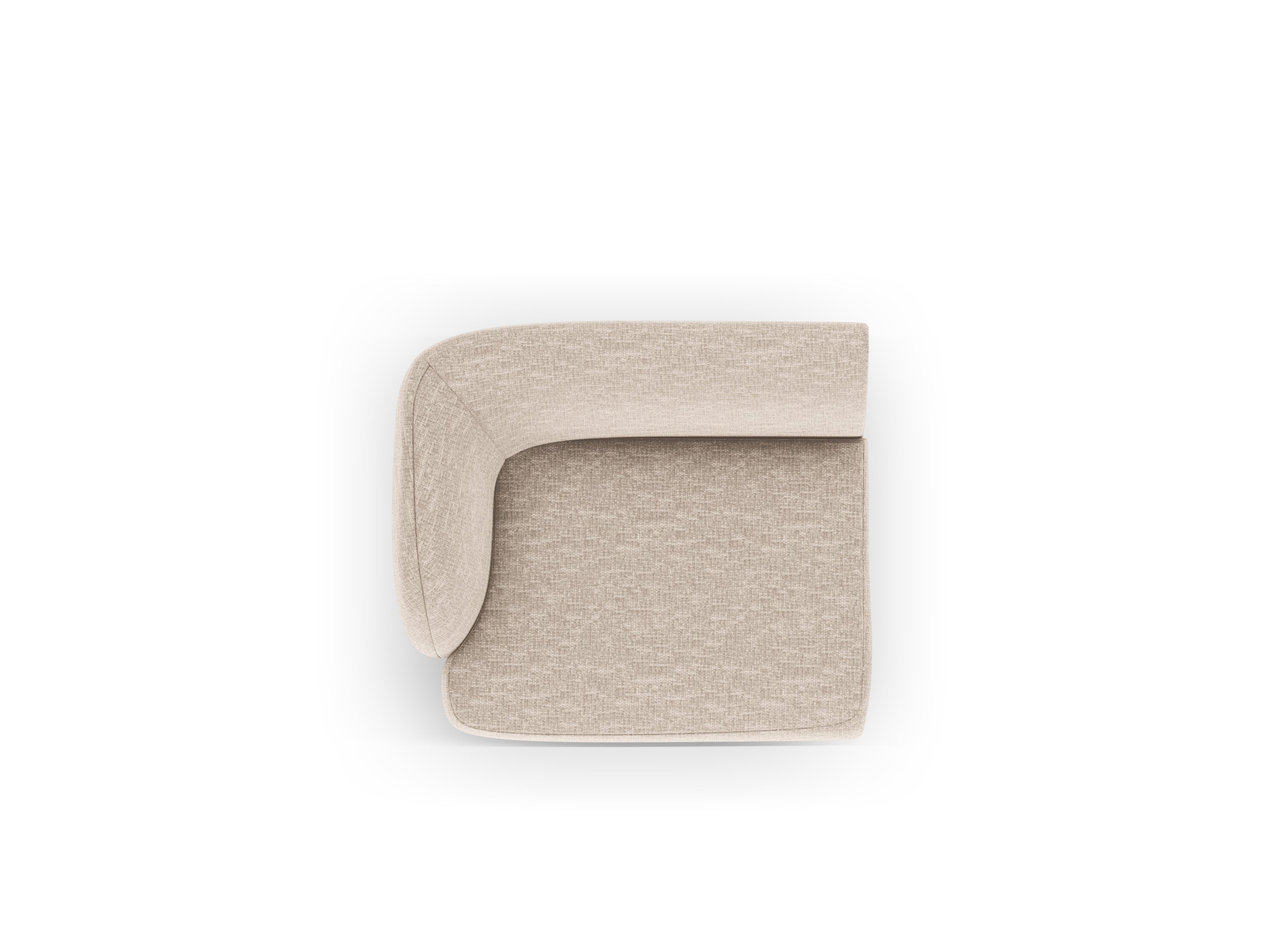 Sofa modulárna MILEY - modul ľavostranný béžový šenil hodvábny