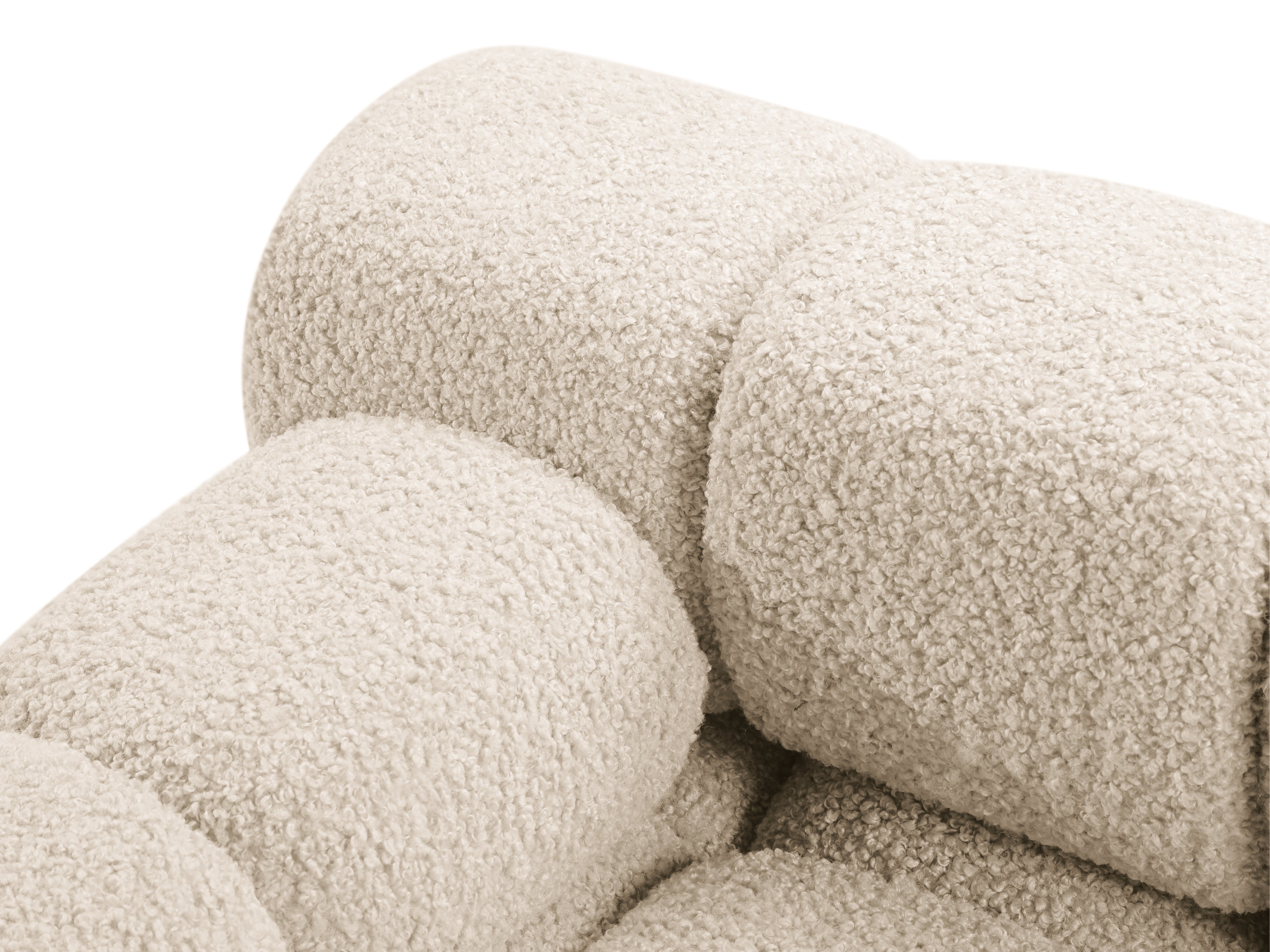 Sofa modulárna BELLIS - ľavý modul béžový boucle