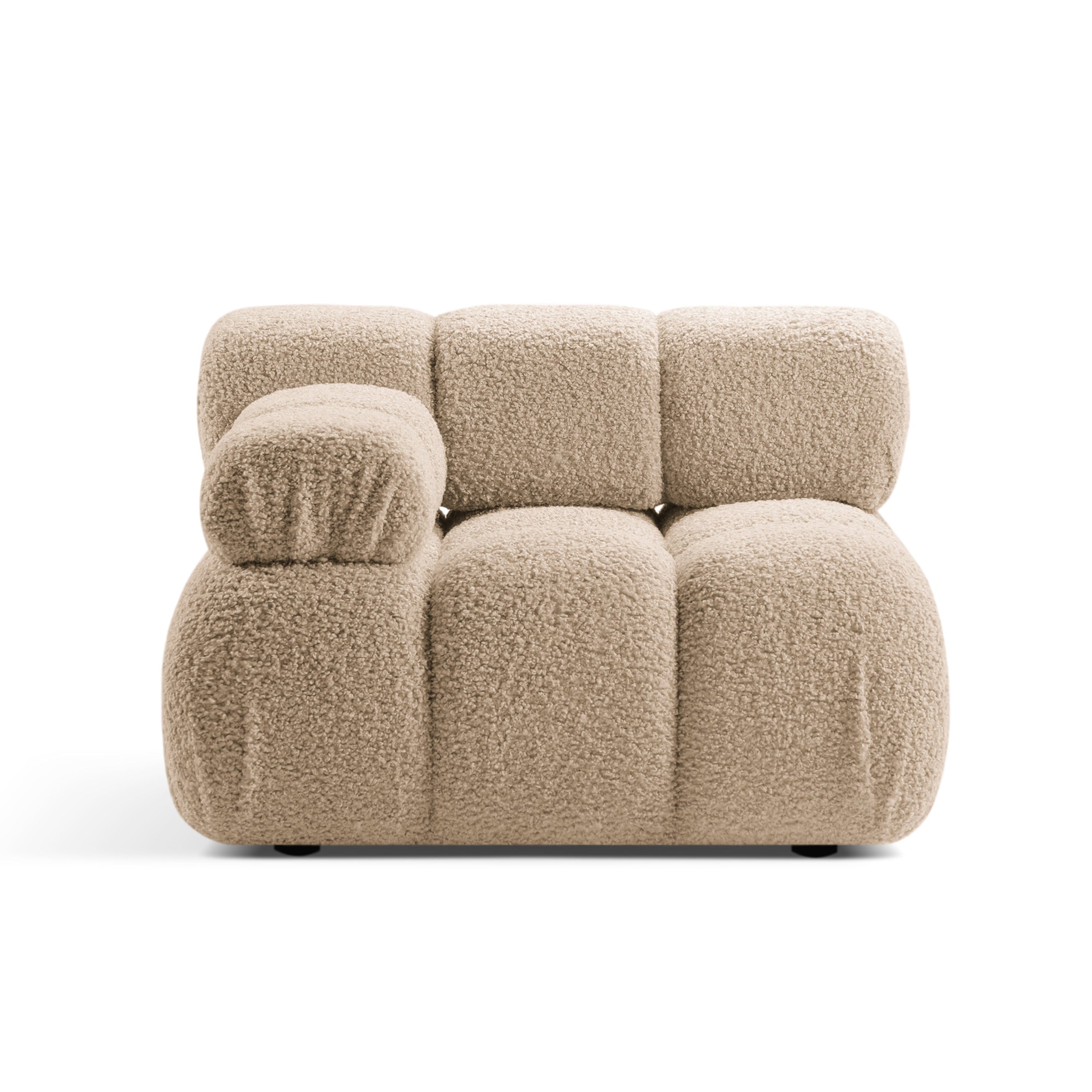 Sofa modulárna BELLIS - ľavý modul pieskový boucle