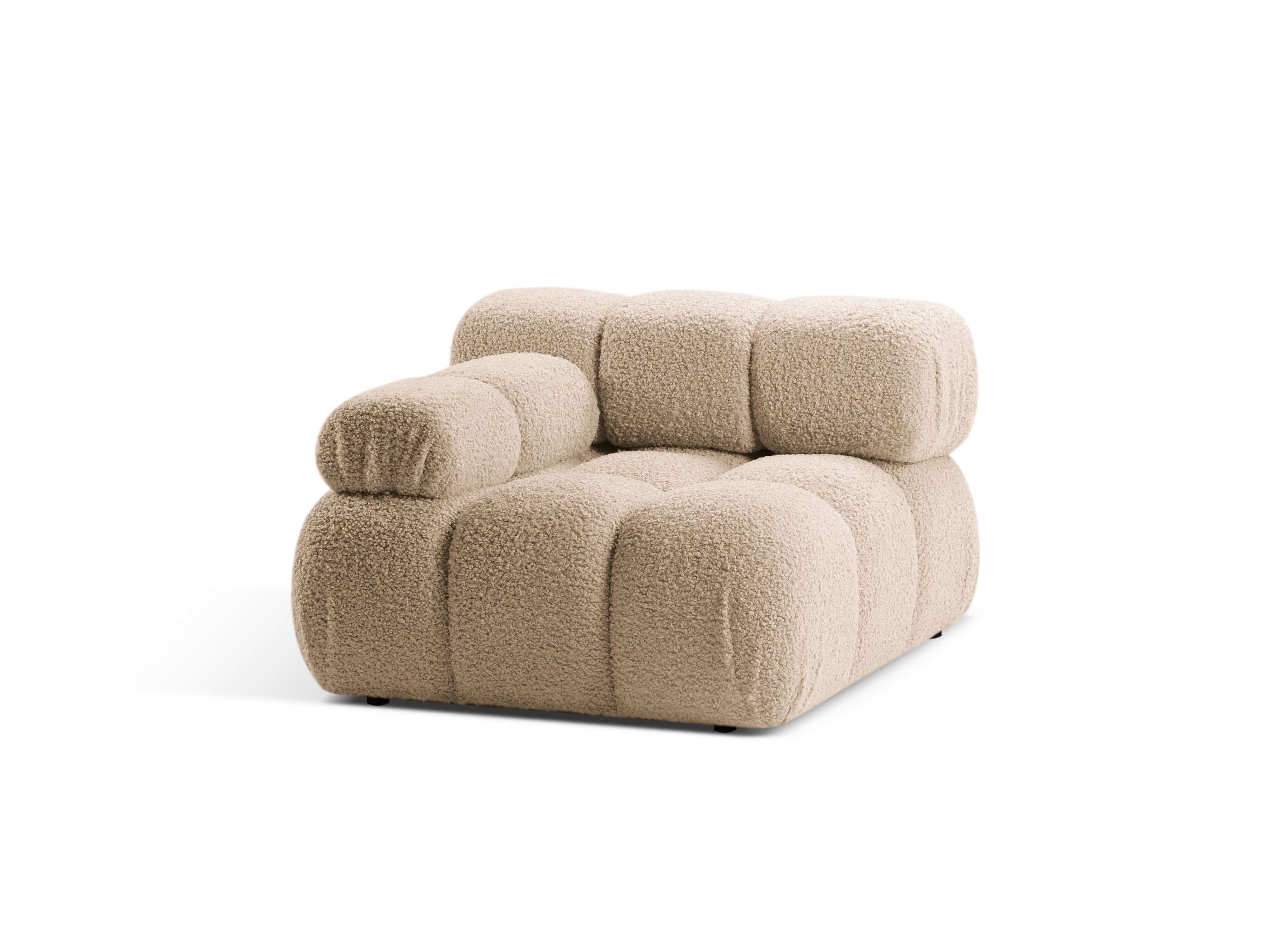 Sofa modulárna BELLIS - ľavý modul pieskový boucle