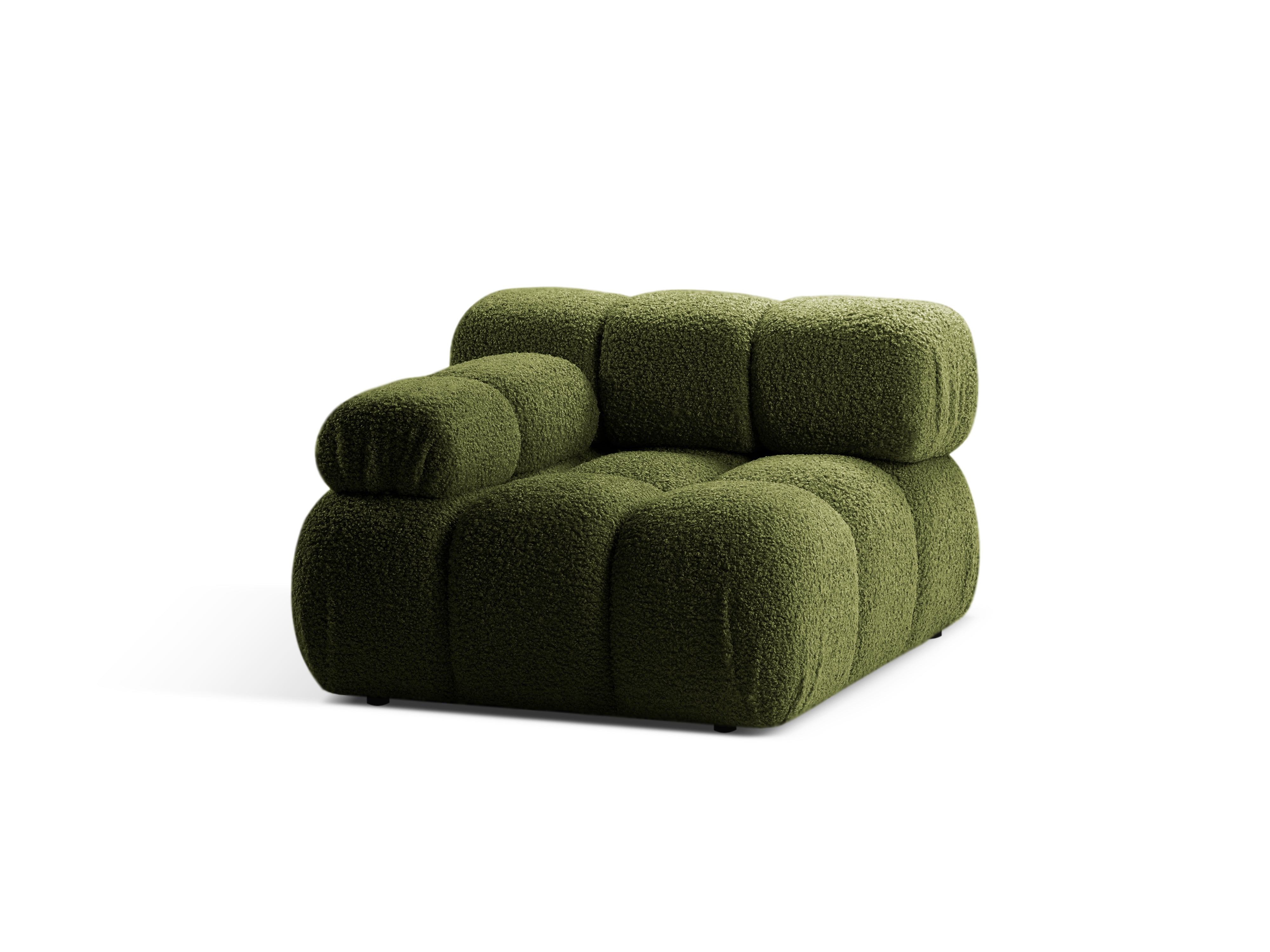 Sofa modulárna BELLIS - ľavý modul v zelenej boucle