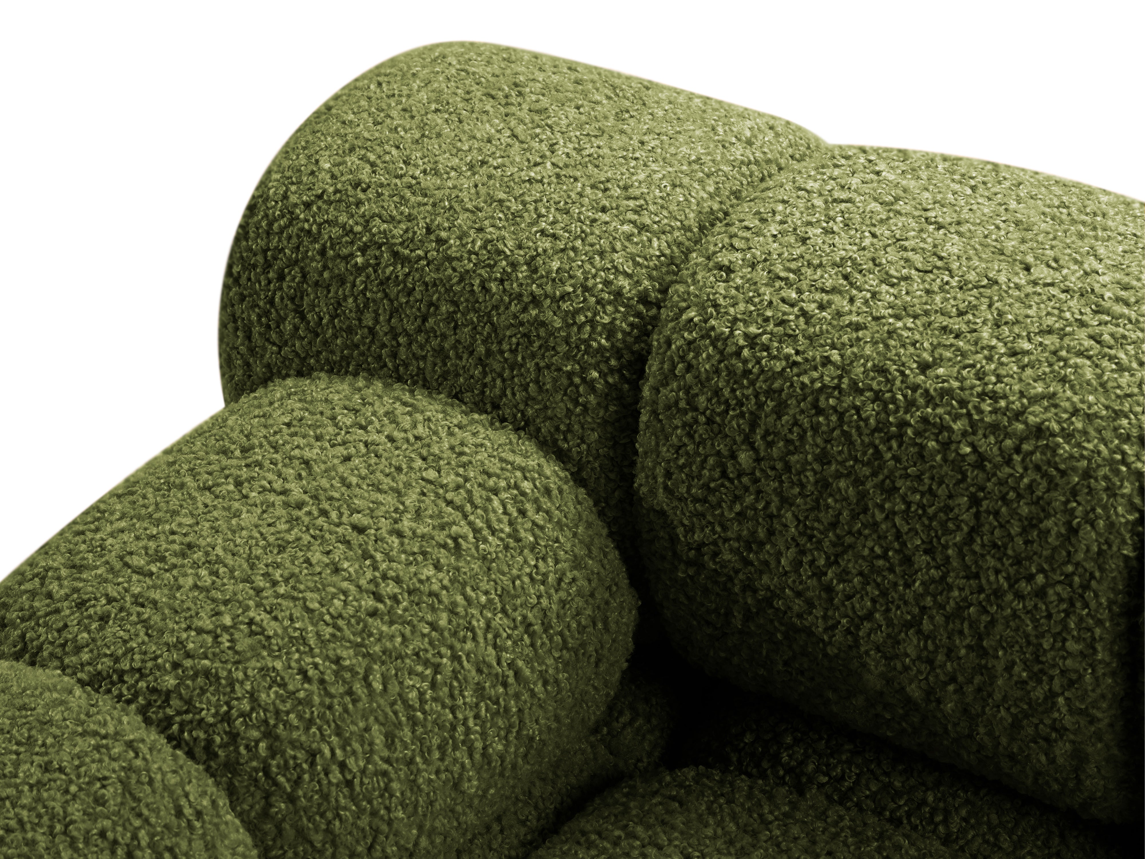 Sofa modulárna BELLIS - ľavý modul v zelenej boucle