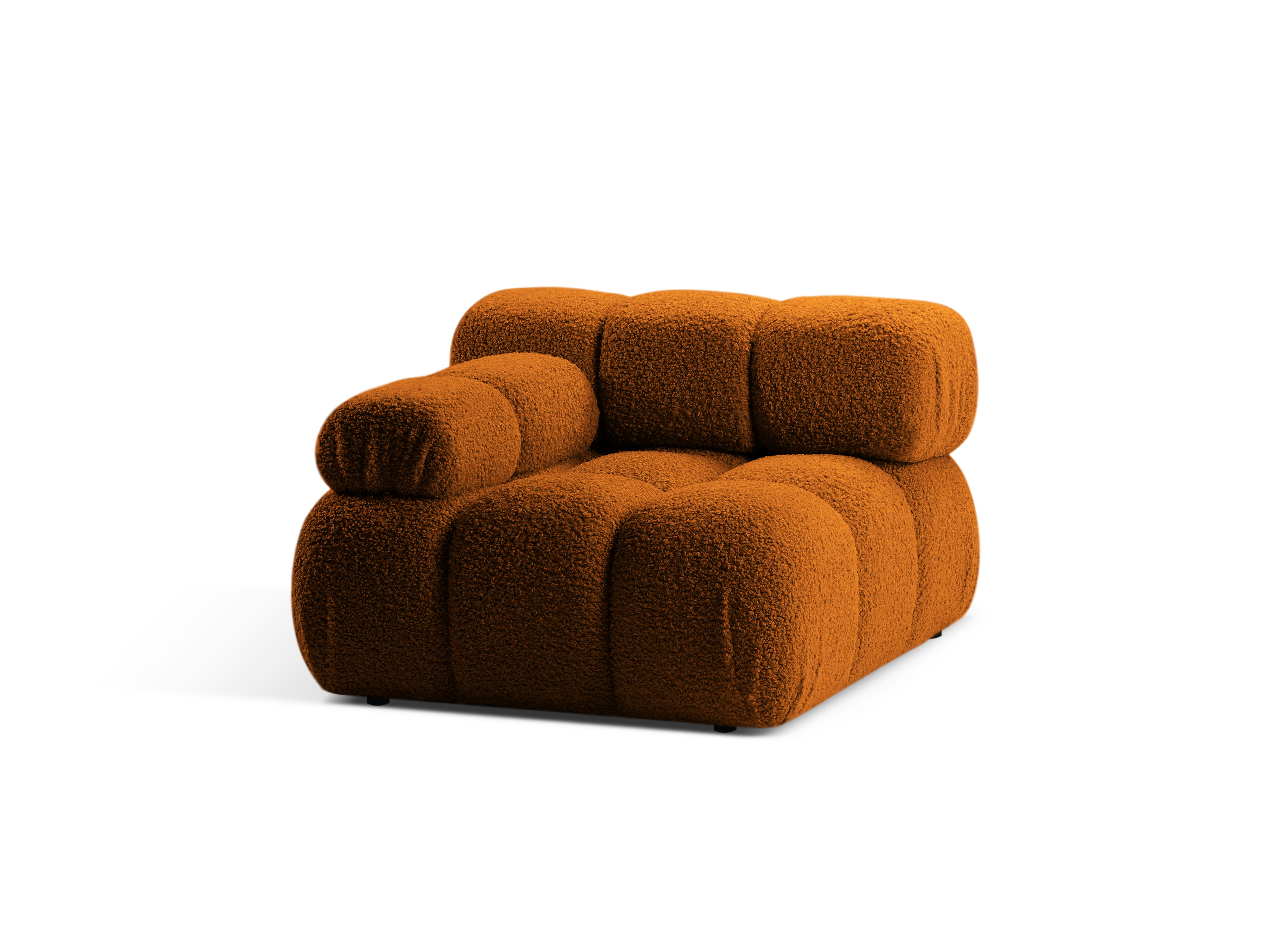 Sofa modulárna BELLIS - ľavý modul tehlový boucle