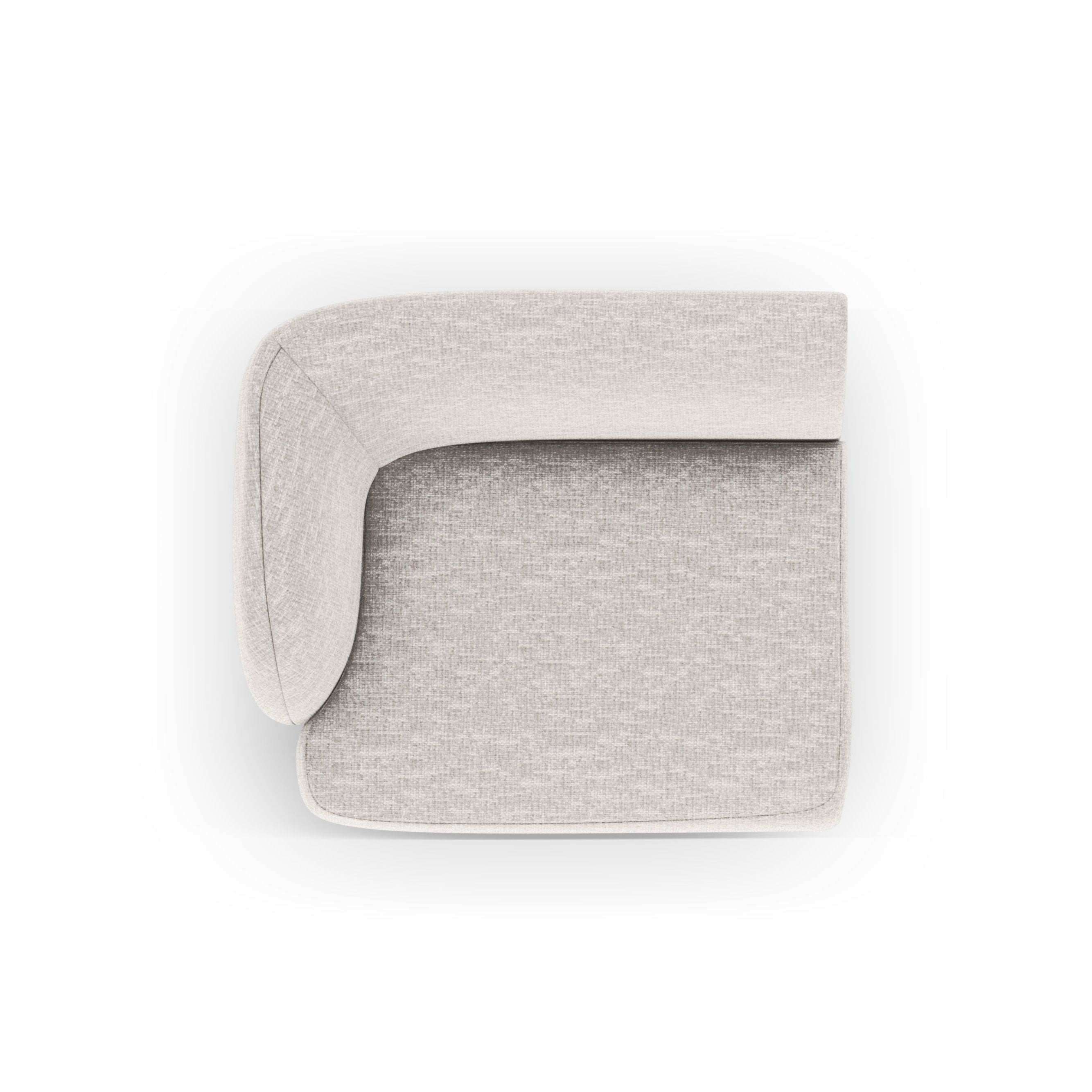 Modulová pohovka MILEY - ľavostranný modul šedý szenil