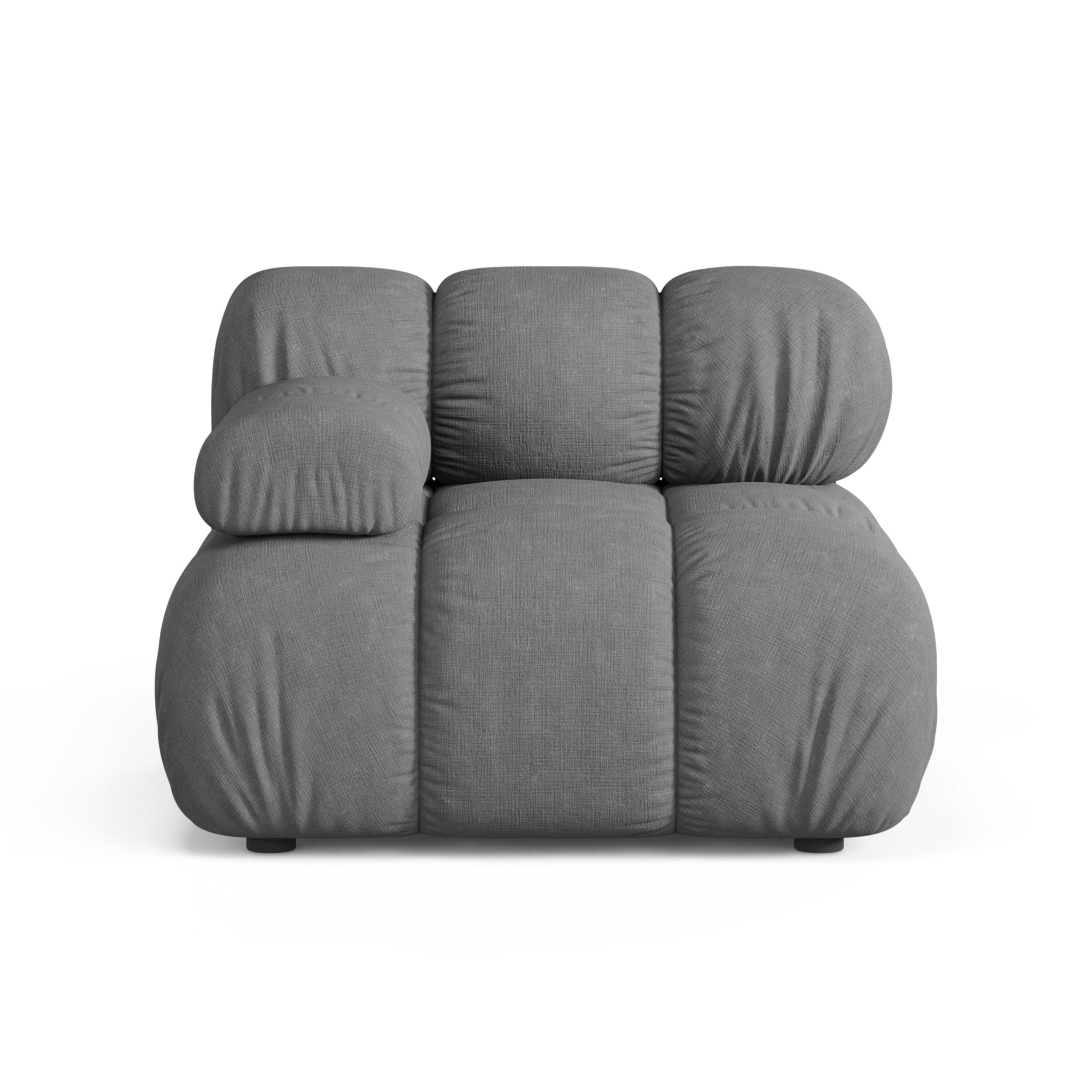 Sofa modulárna BELLIS - ľavý šedý modul