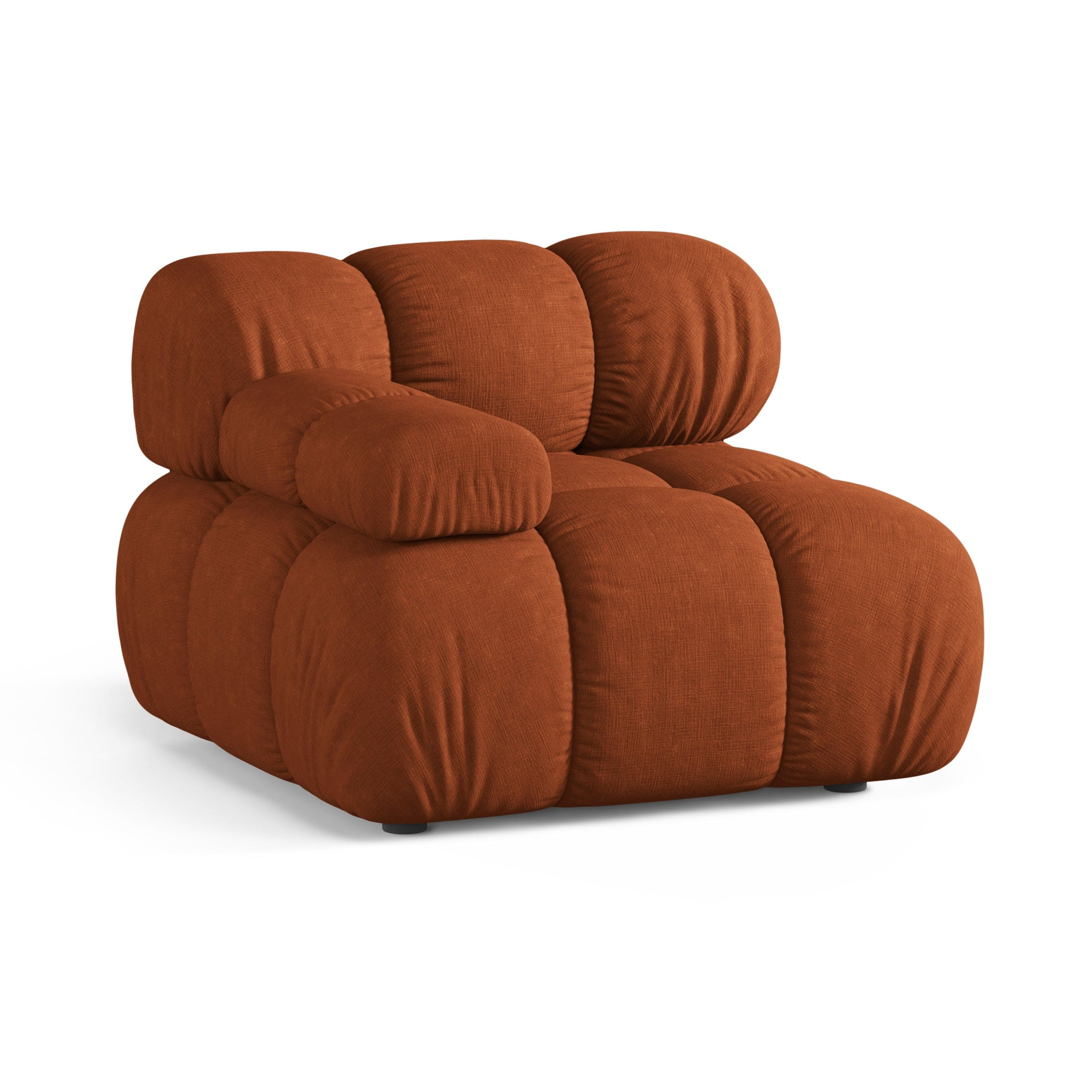 Sofa modulárna BELLIS - ľavý modul tehlovej farby