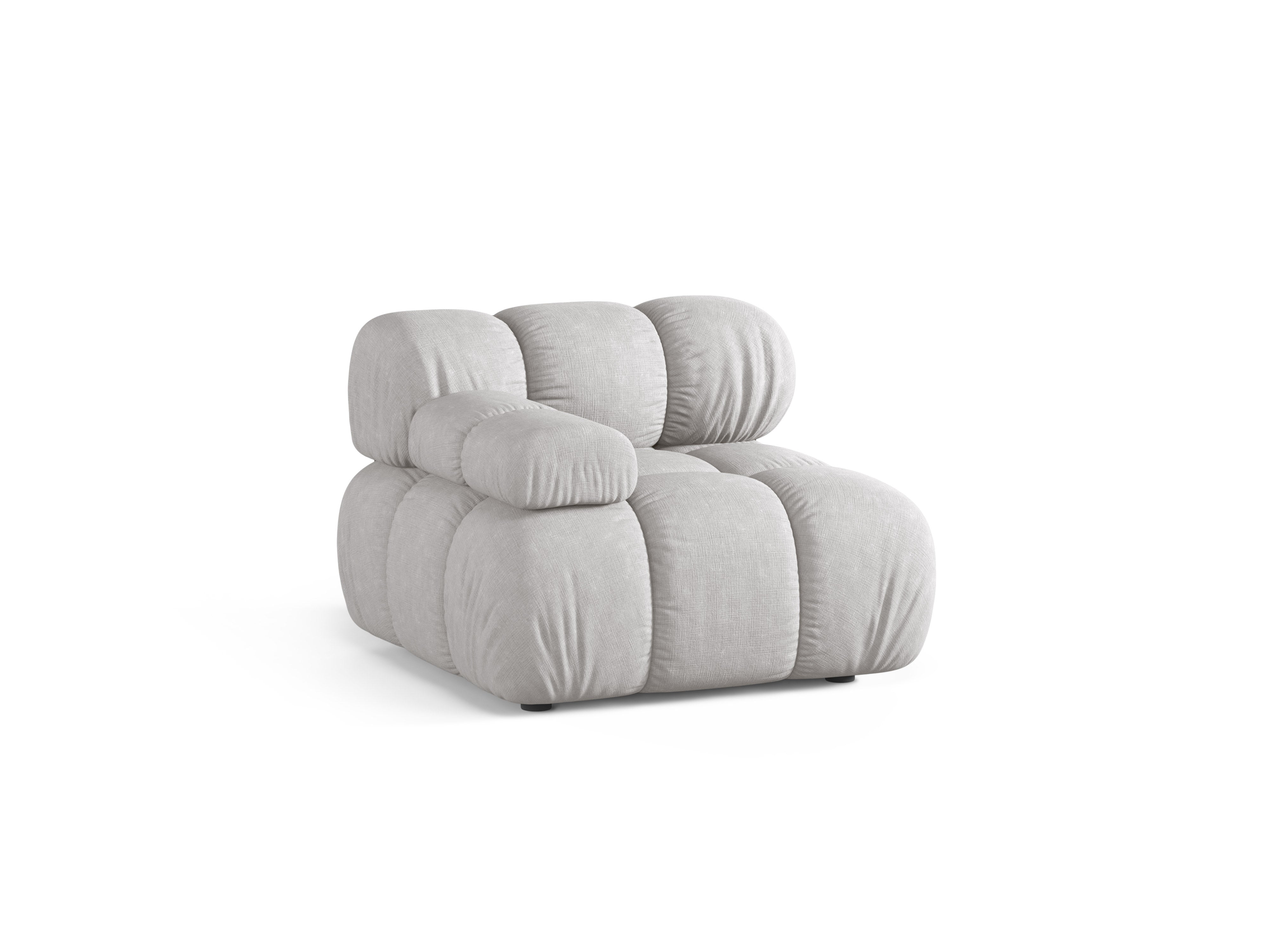 Sofa modulárna BELLIS - ľavý modul svetlosivý