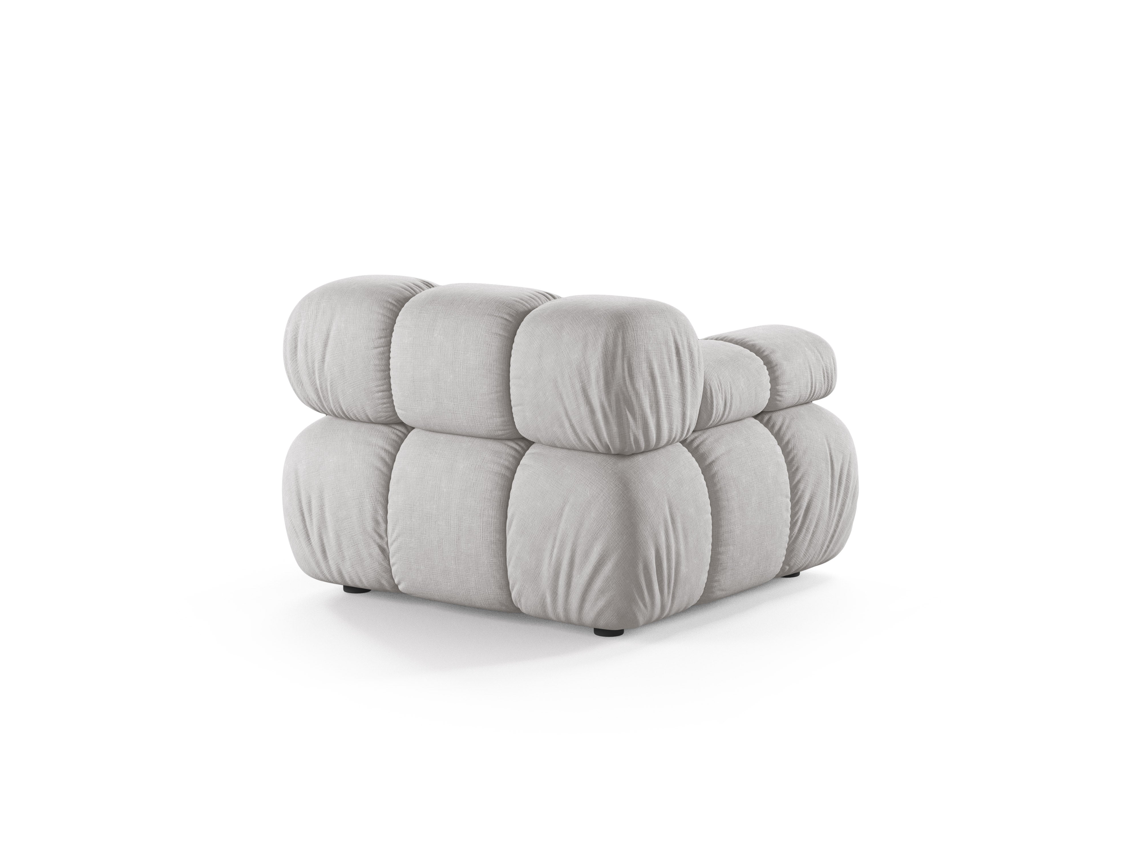 Sofa modulárna BELLIS - ľavý modul svetlosivý