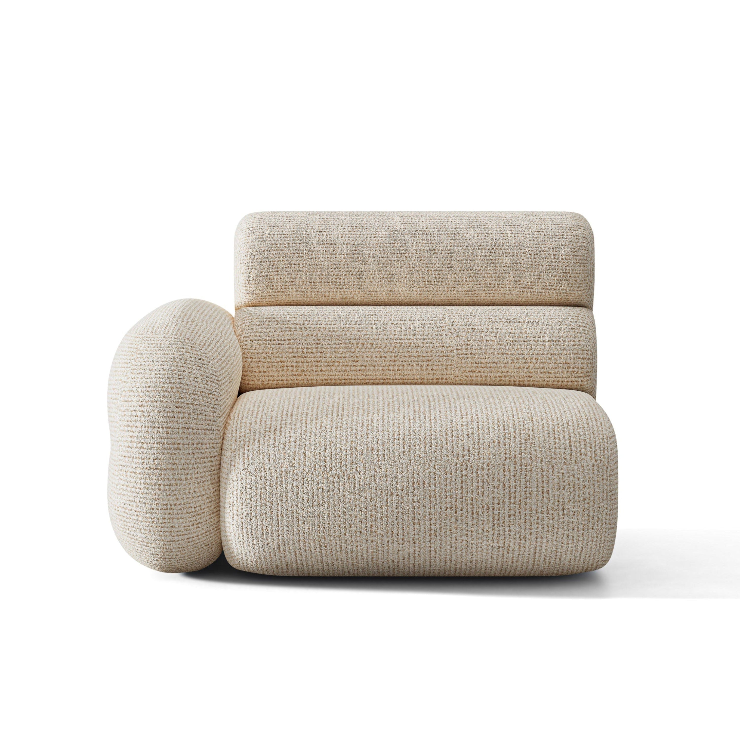 Sofa modulárna NEO - ľavý modul béžový melír
