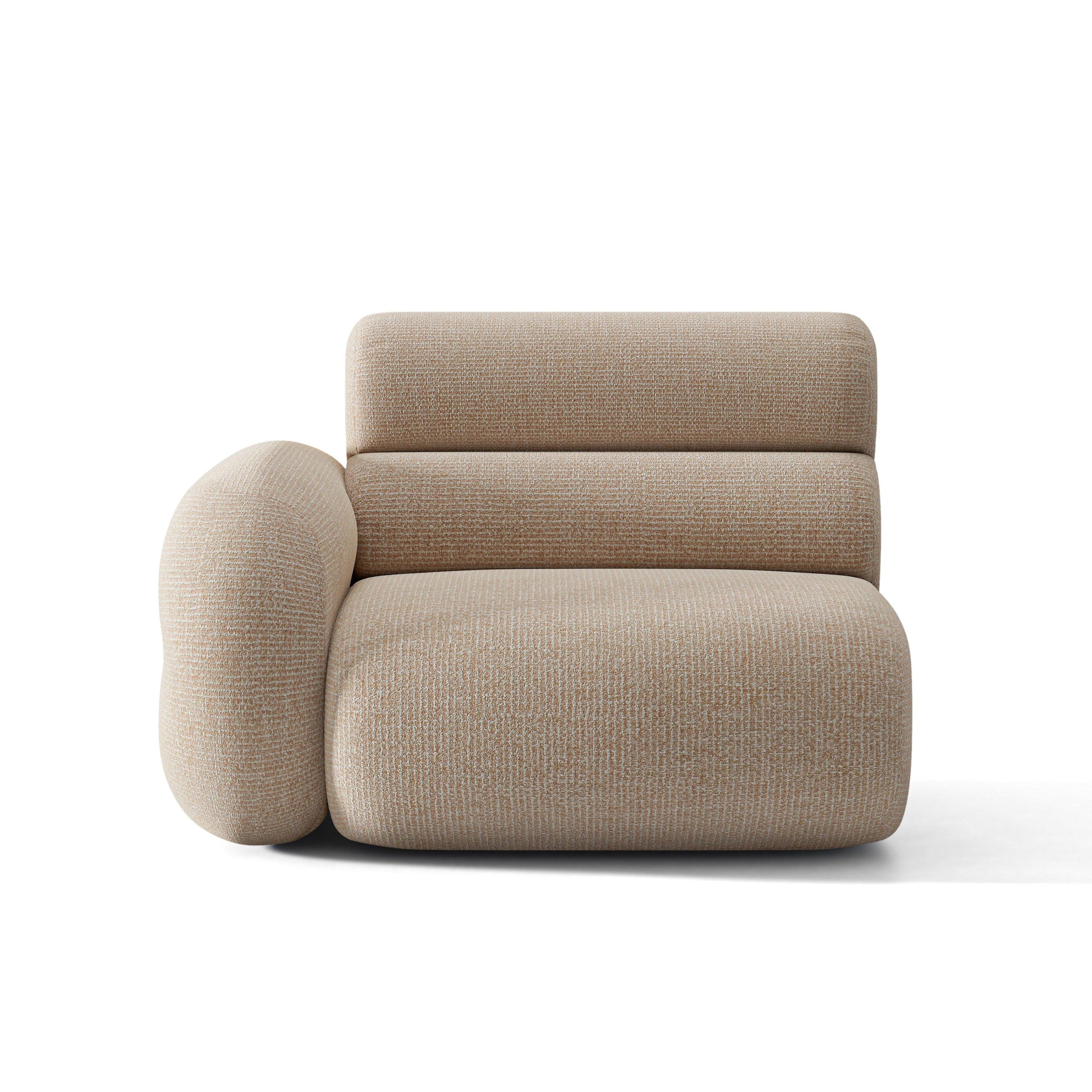 Sofa modulárna NEO - ľavý modul pieskový melír