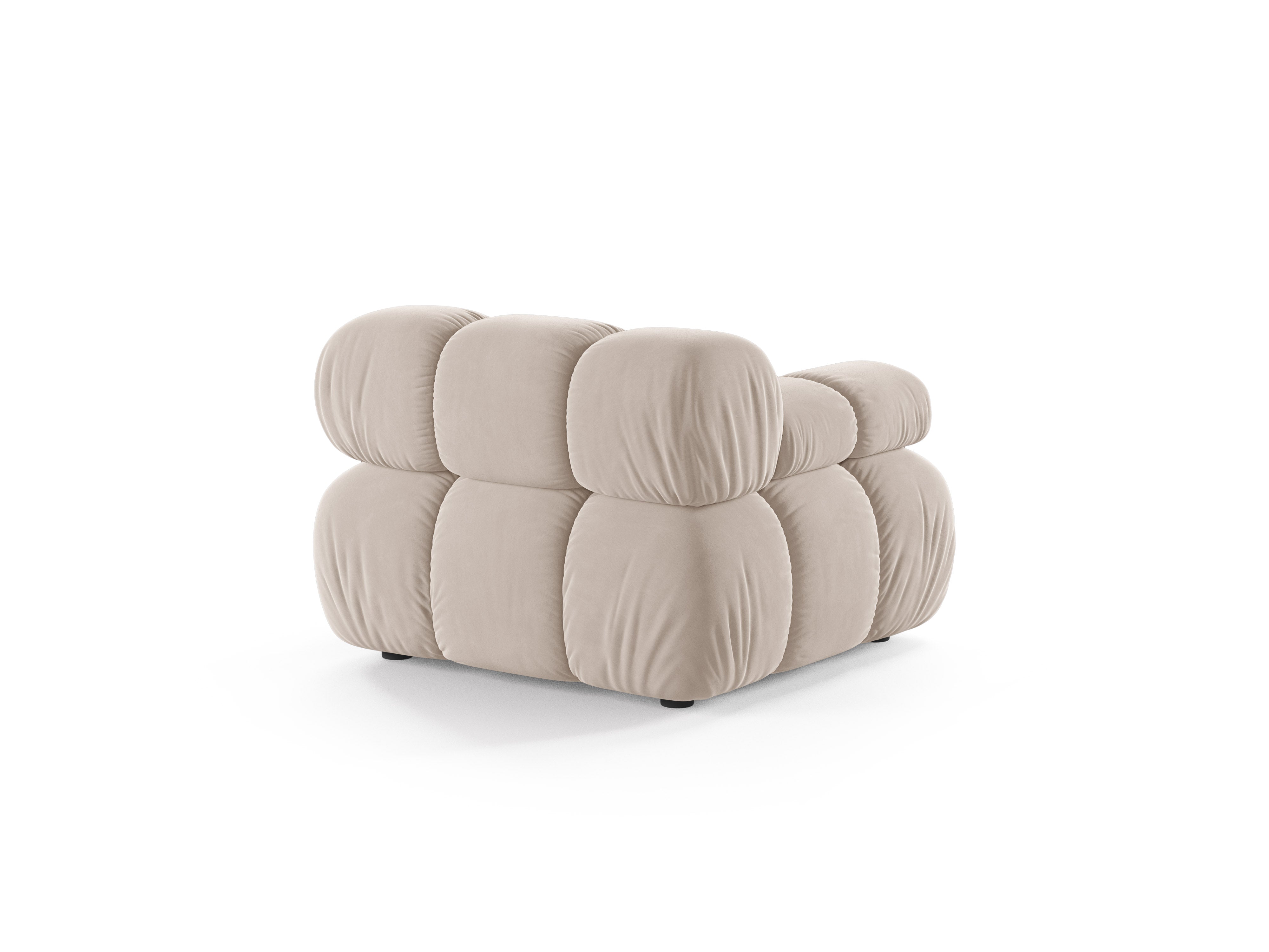 Sofa modulárna BELLIS - ľavý modul svetlo béžový zamat