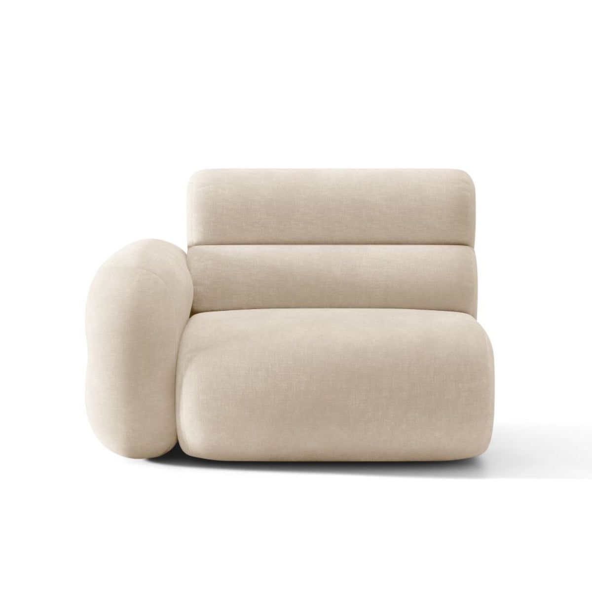 Sofa modulárna NEO - ľavý modul svetlo béžový šenil