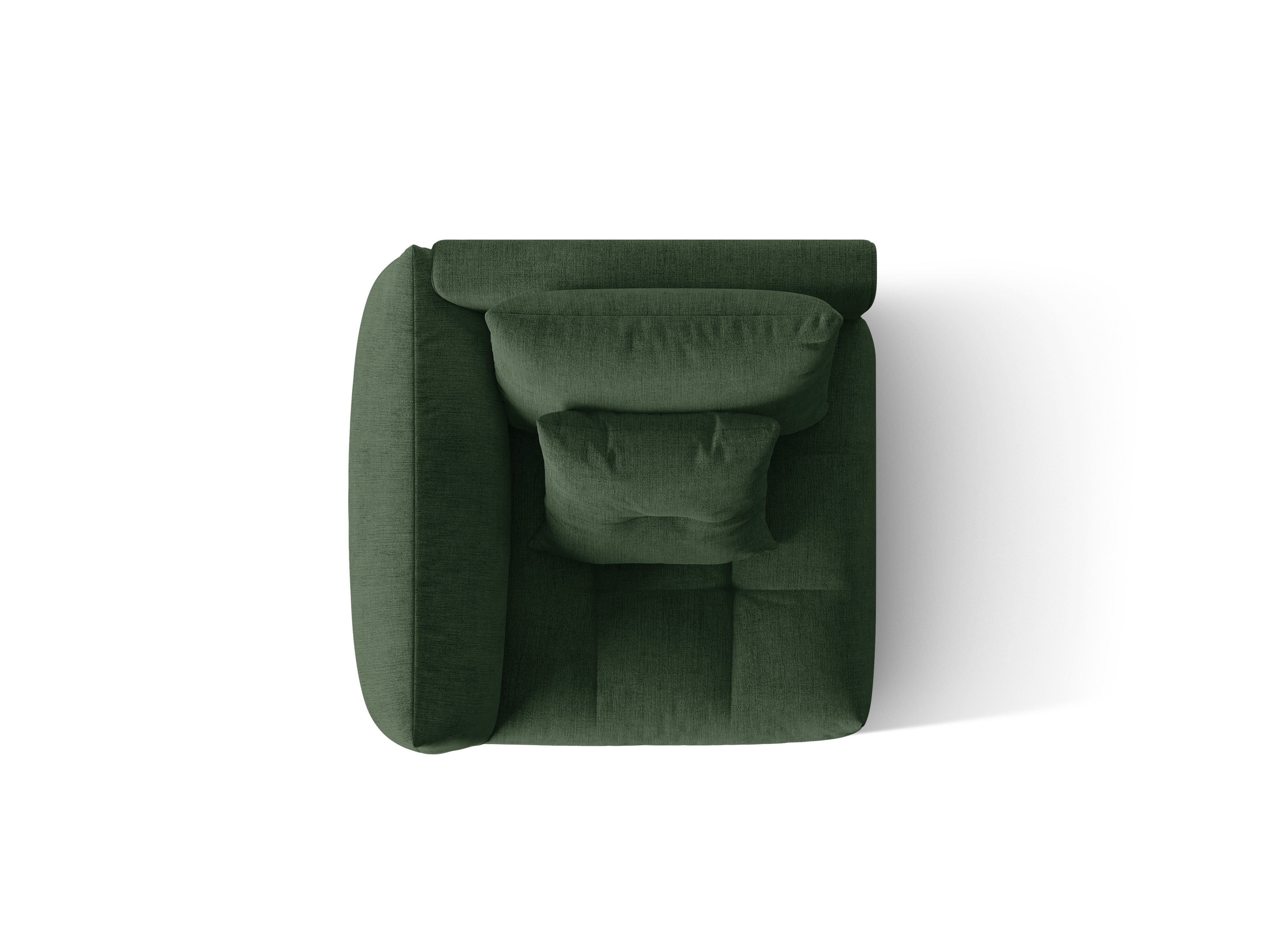 BLOOM modular sofa - left-side element green chenille