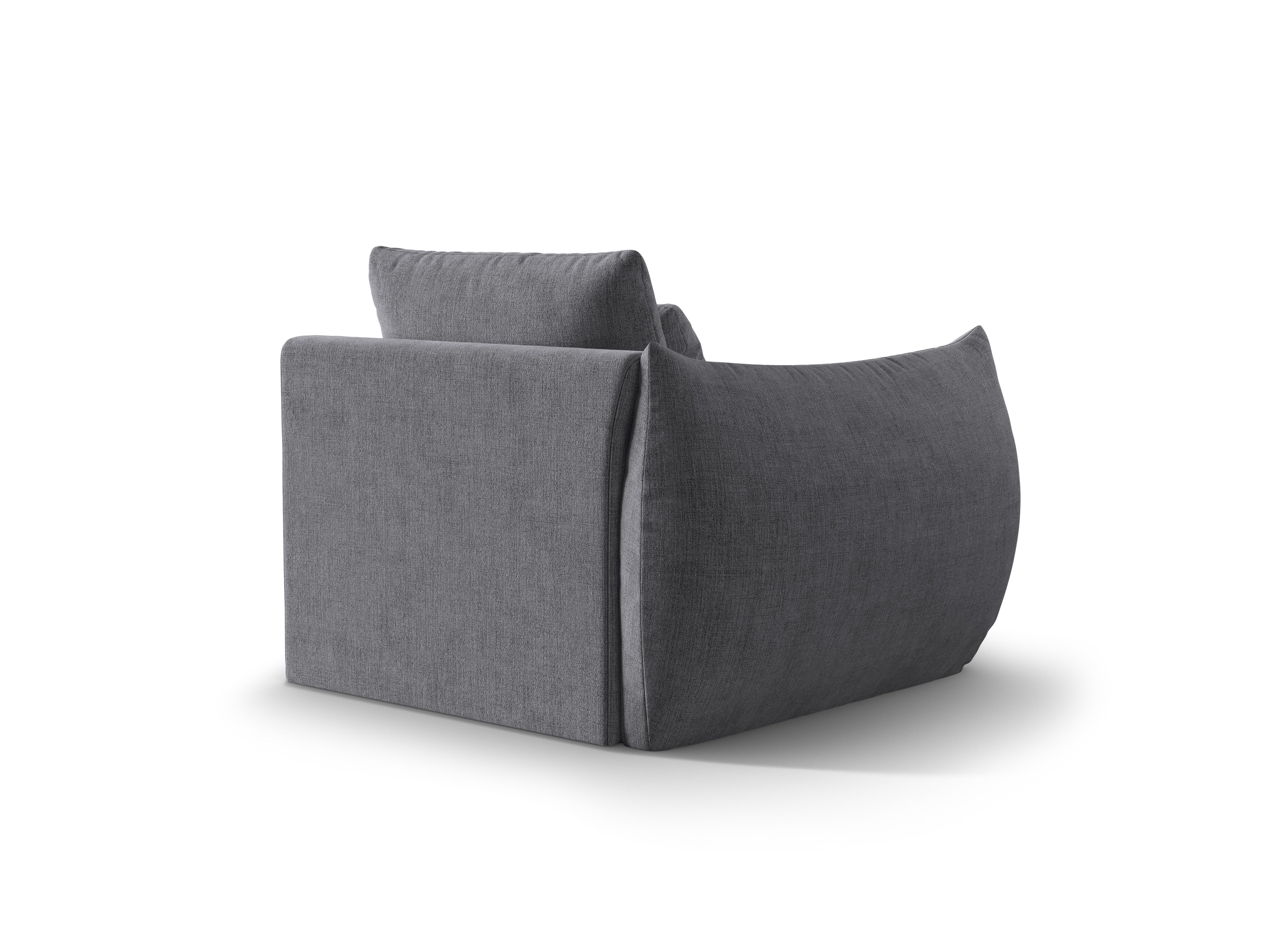 BLOOM modular sofa - left-side element gray chenille