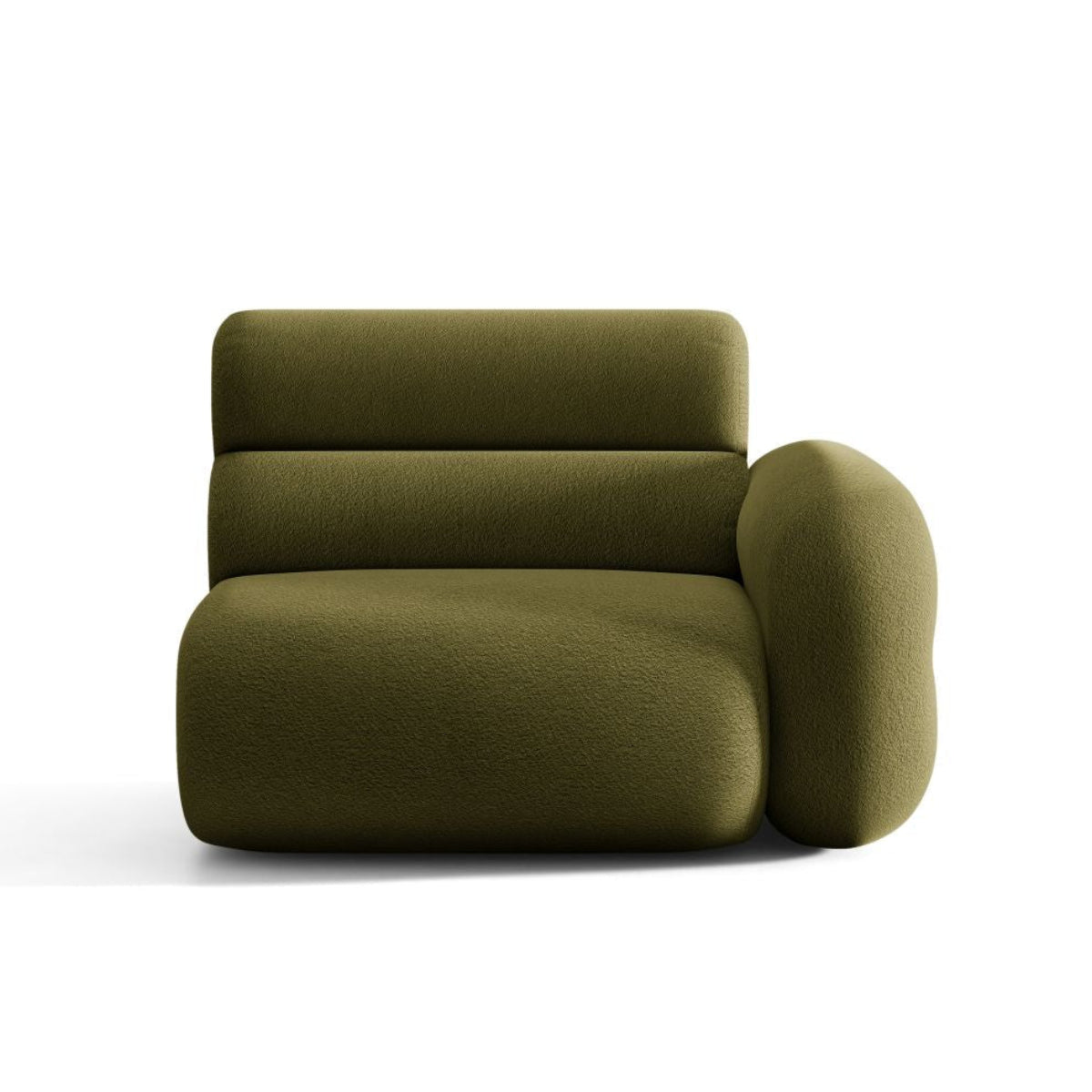 Sofa modulárna NEO - pravý modul olivovej boucle