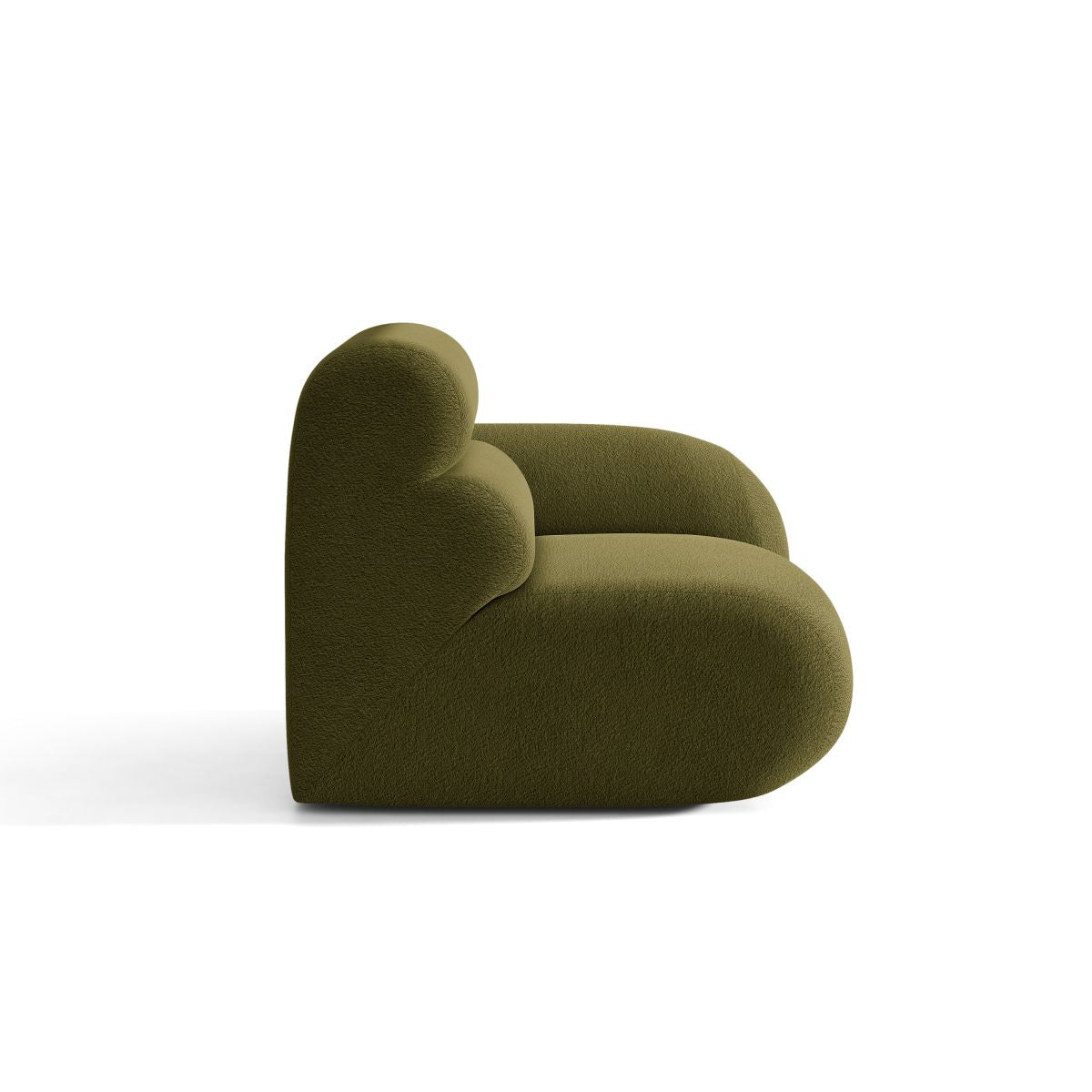 Sofa modulárna NEO - pravý modul olivovej boucle