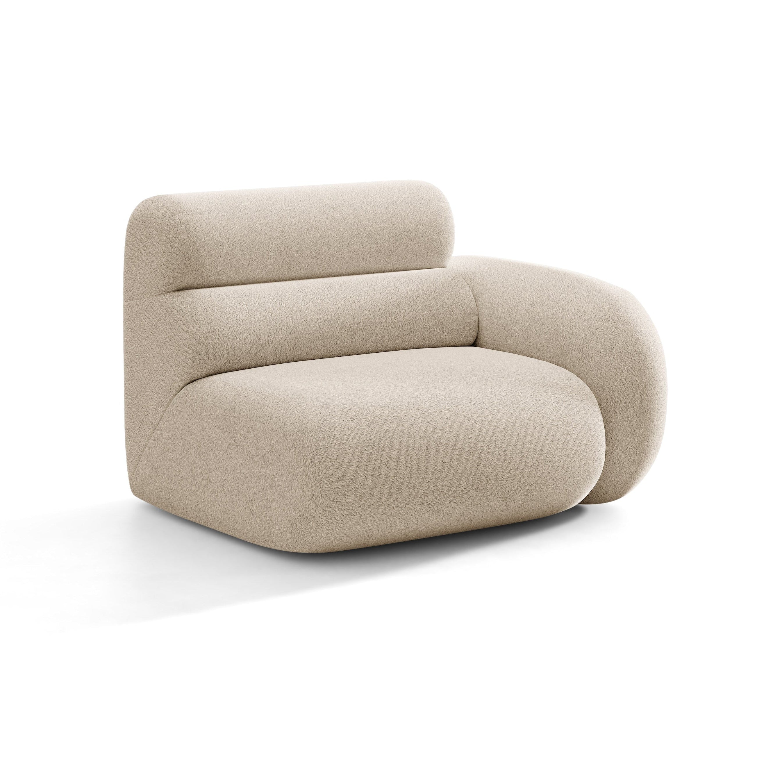 Sofa modulárna NEO - pravý modul béžový boucle