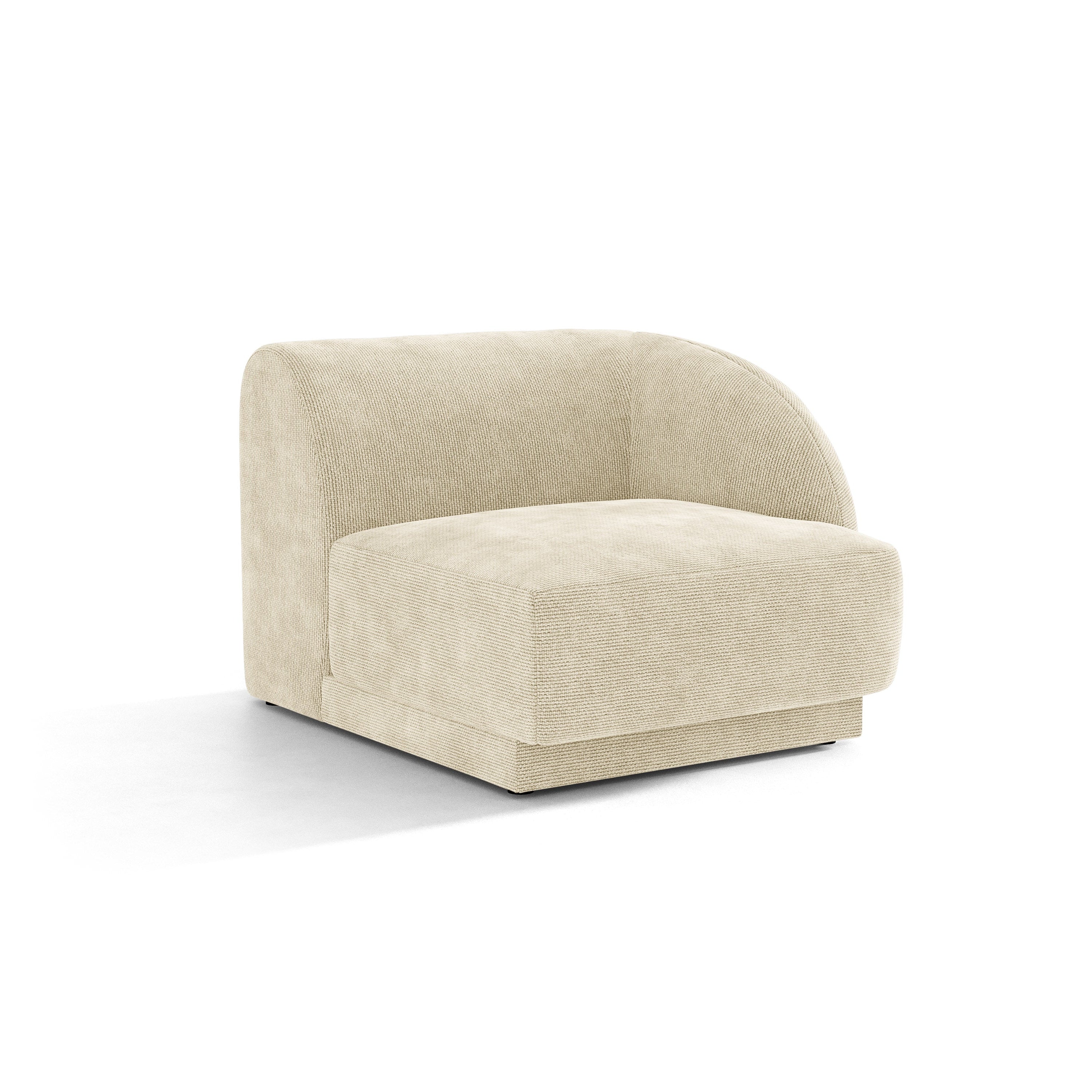 Sofa modulárna MILEY - pravý modul svetlo béžový šenil hodvábny
