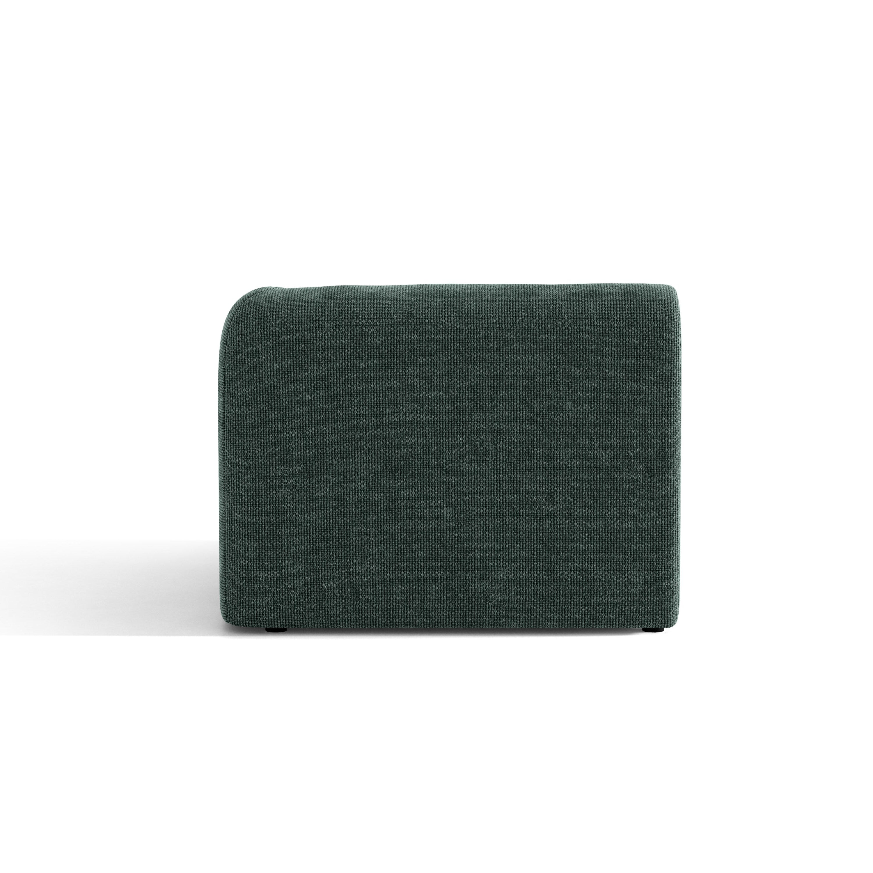 Sofa modulárna MILEY - pravý modul petrol szenil hodvábny