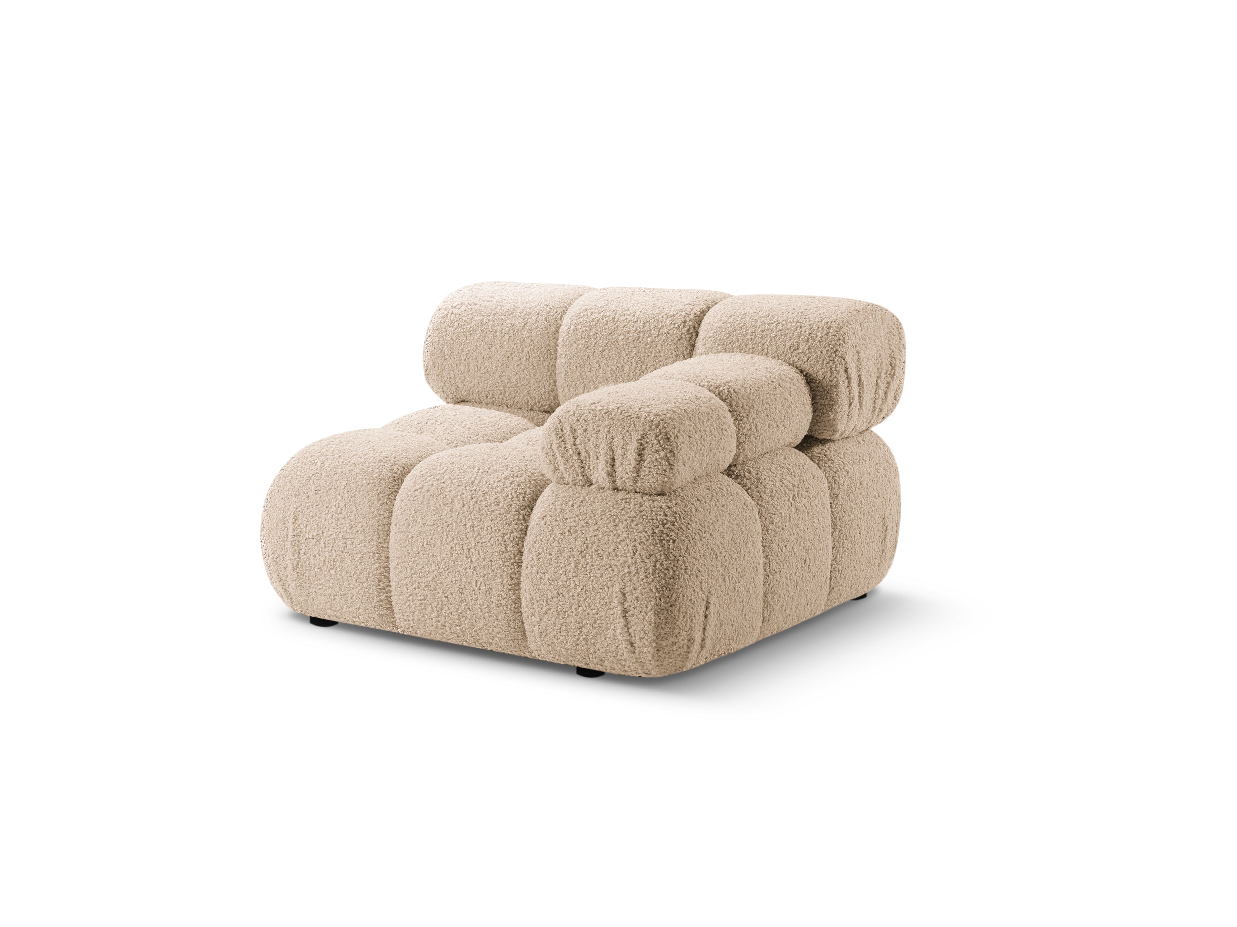 Sofa modulárna BELLIS - pravý modul pieskový boucle
