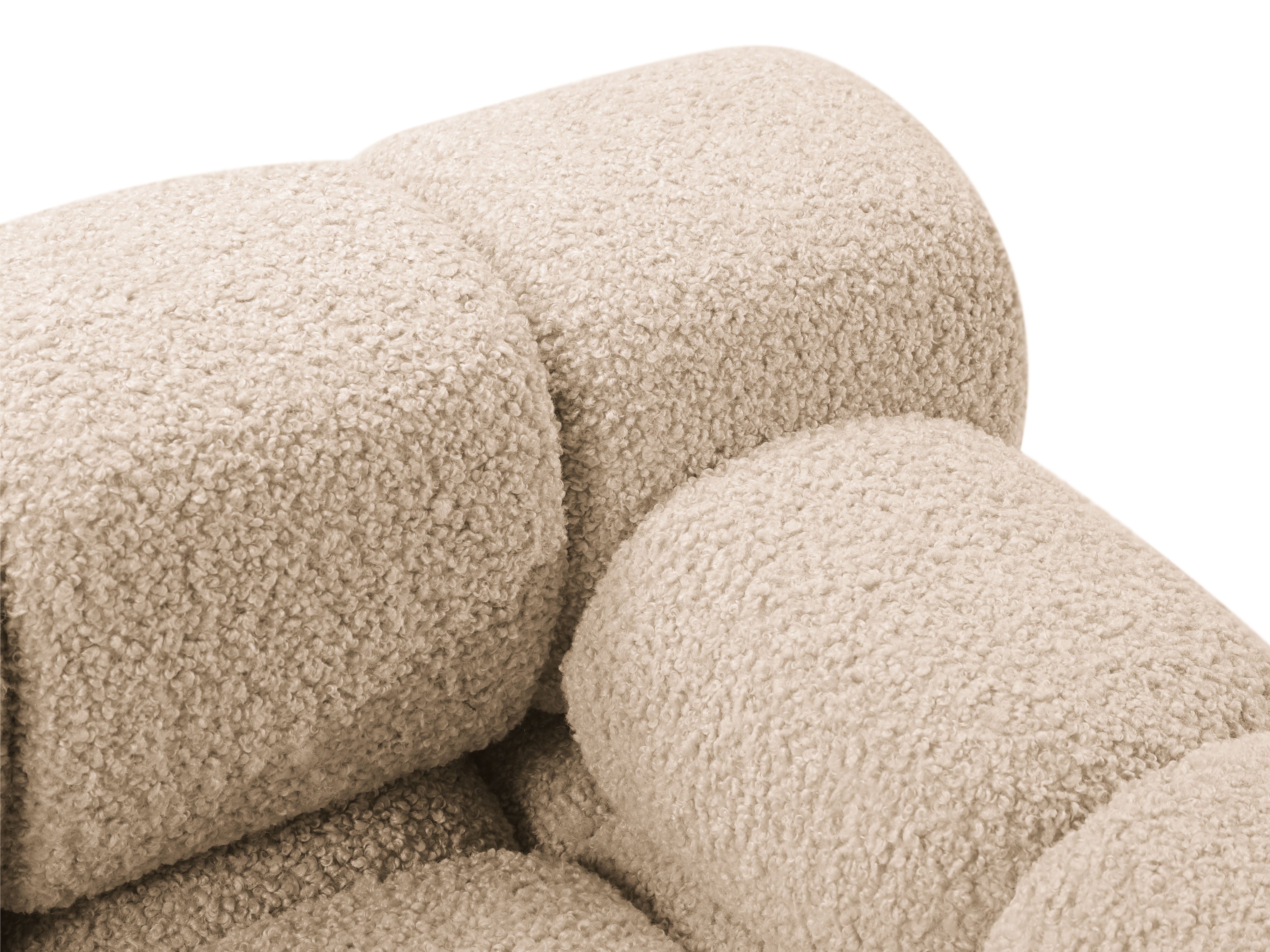 Sofa modulárna BELLIS - pravý modul pieskový boucle