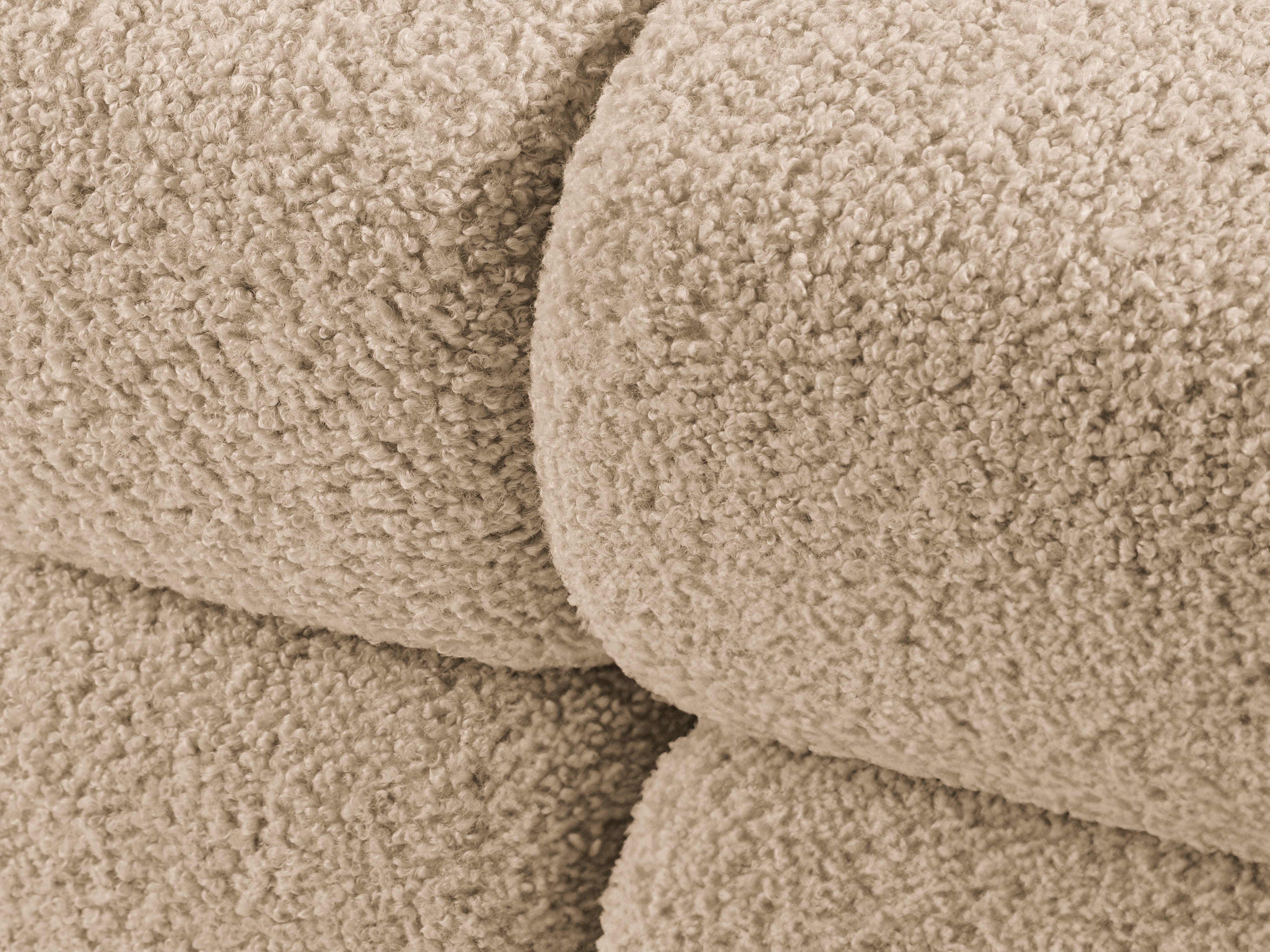 Sofa modulárna BELLIS - pravý modul pieskový boucle