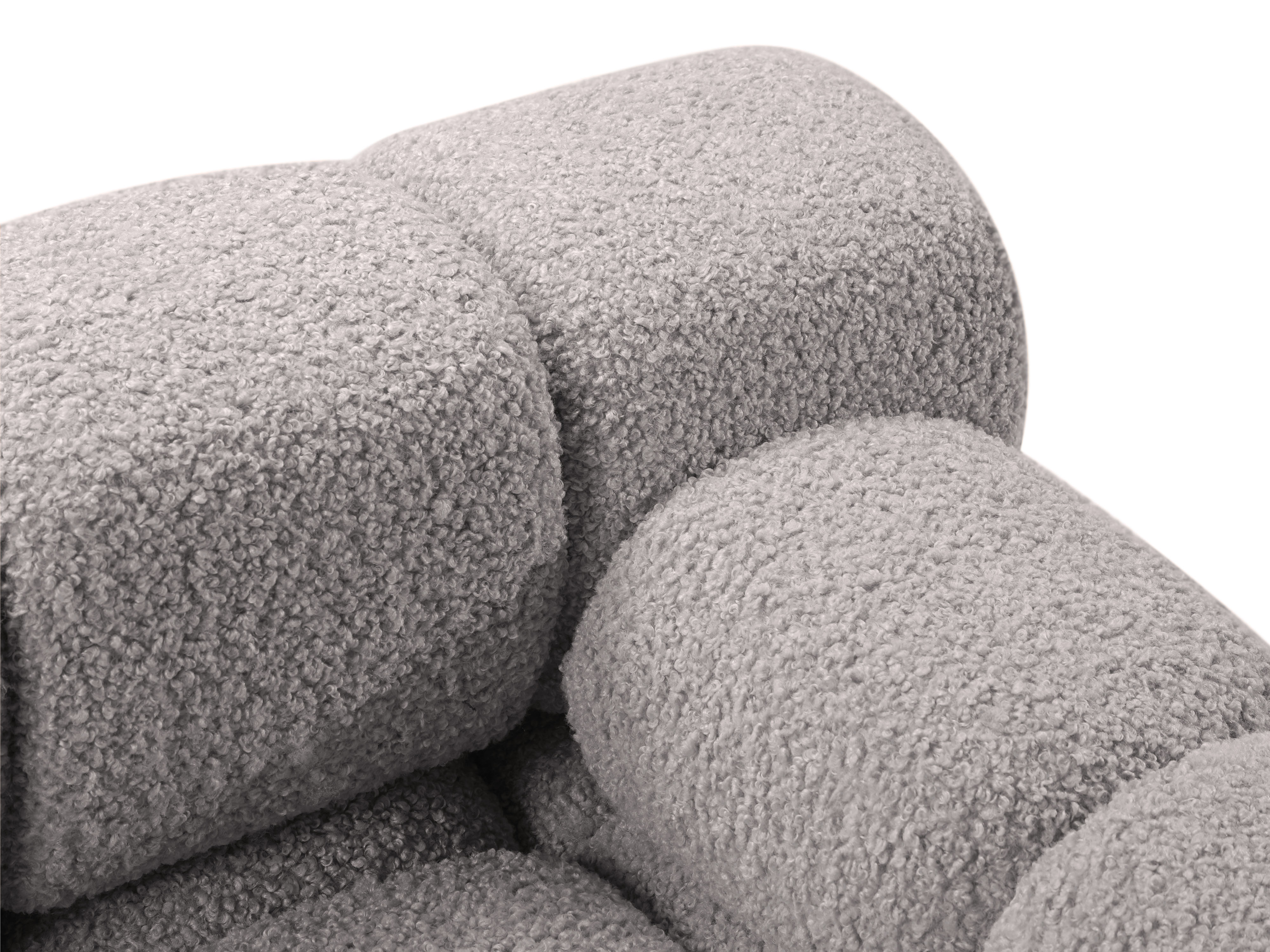 Sofa modulárna BELLIS - pravý modul šedý boucle