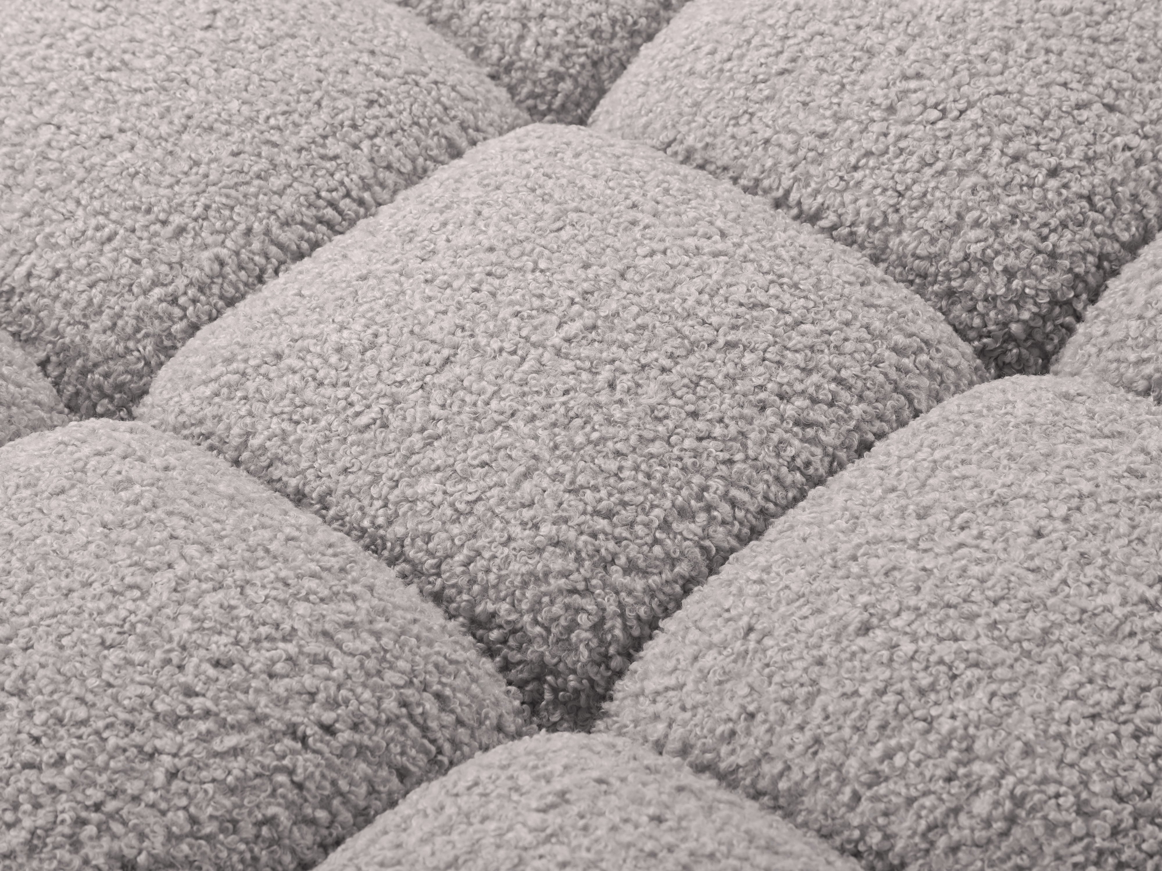 Sofa modulárna BELLIS - pravý modul šedý boucle