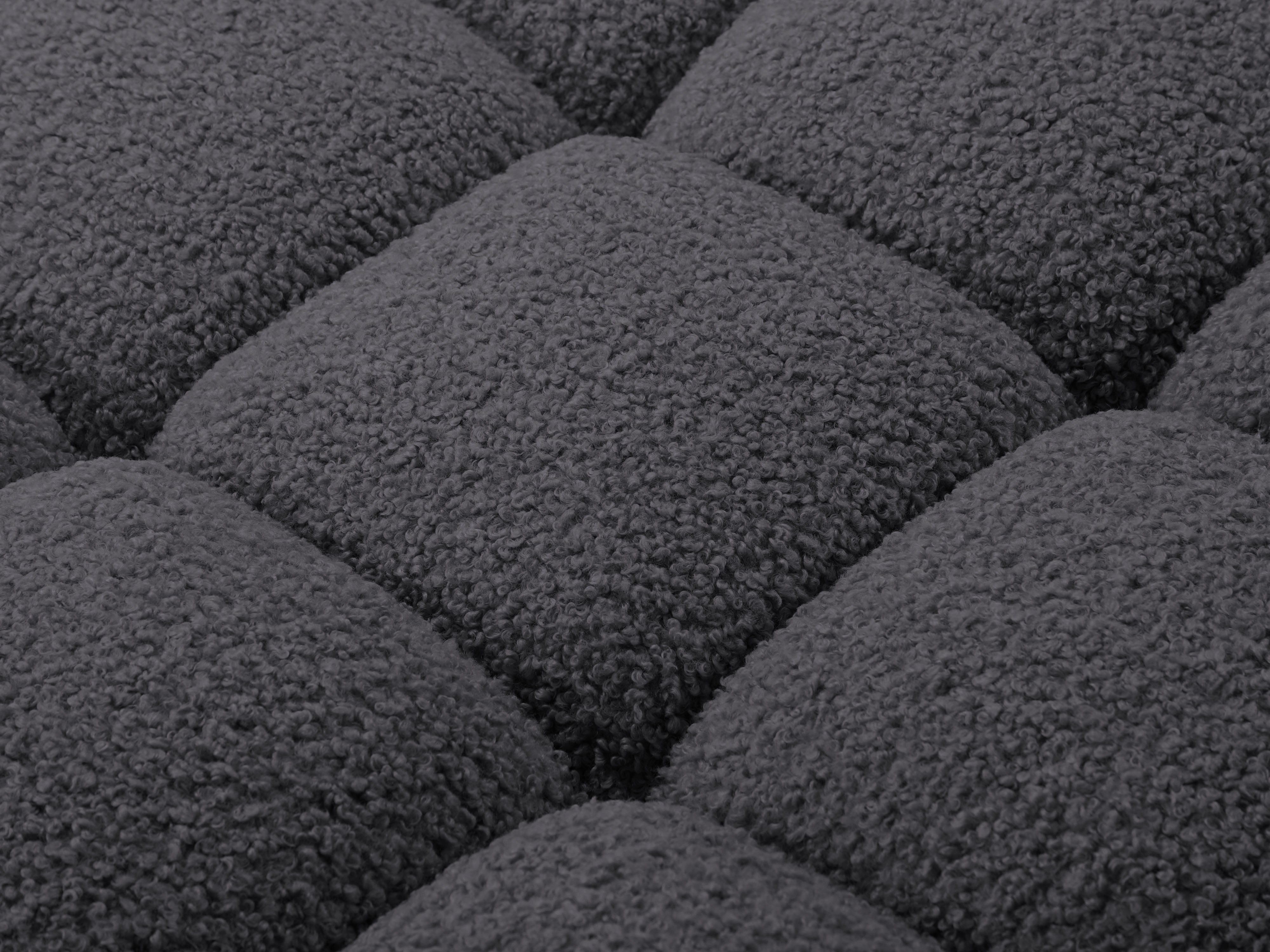 Sofa modulárna BELLIS - pravý modul v grafitovom boucle