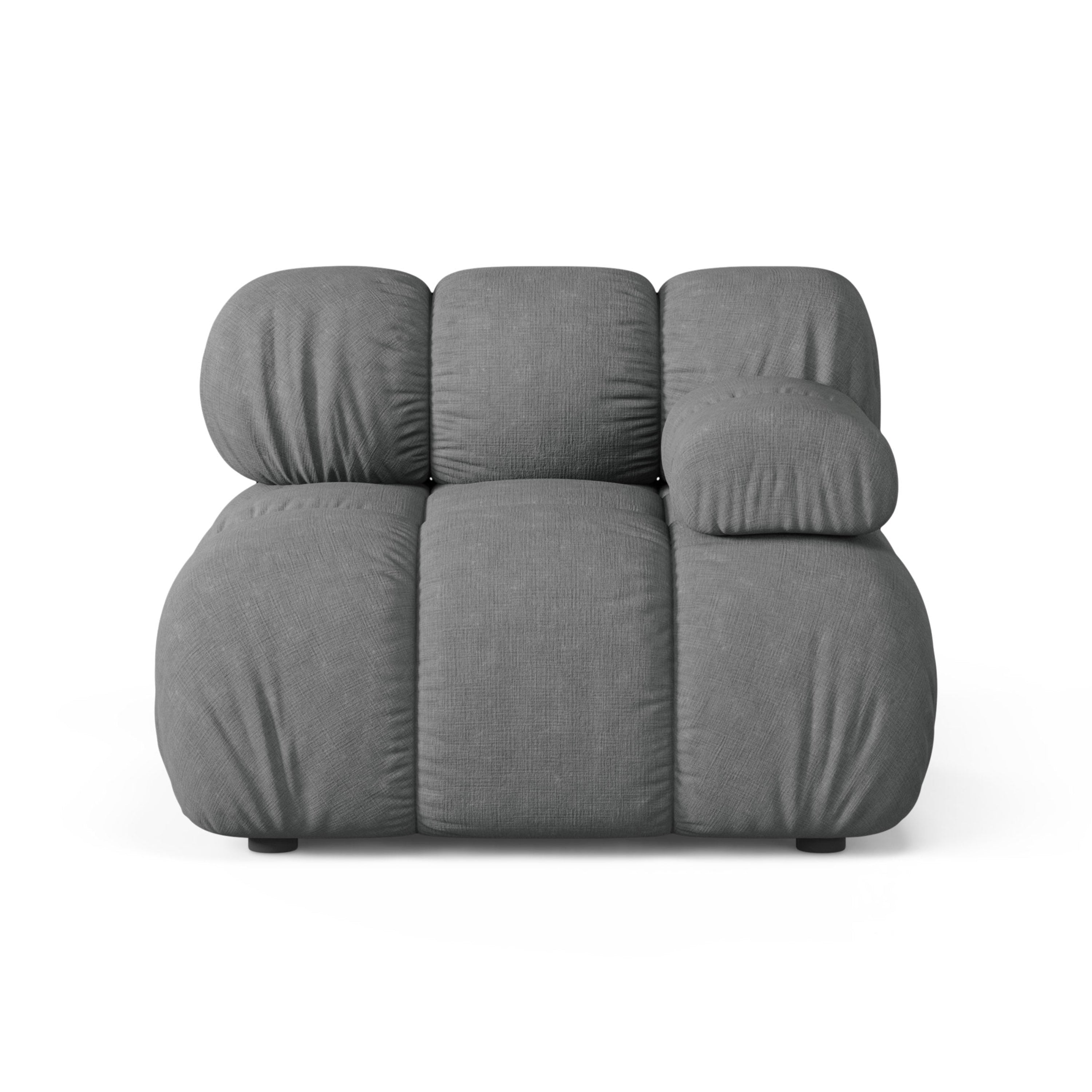 Sofa modulárna BELLIS - pravý modul šedý