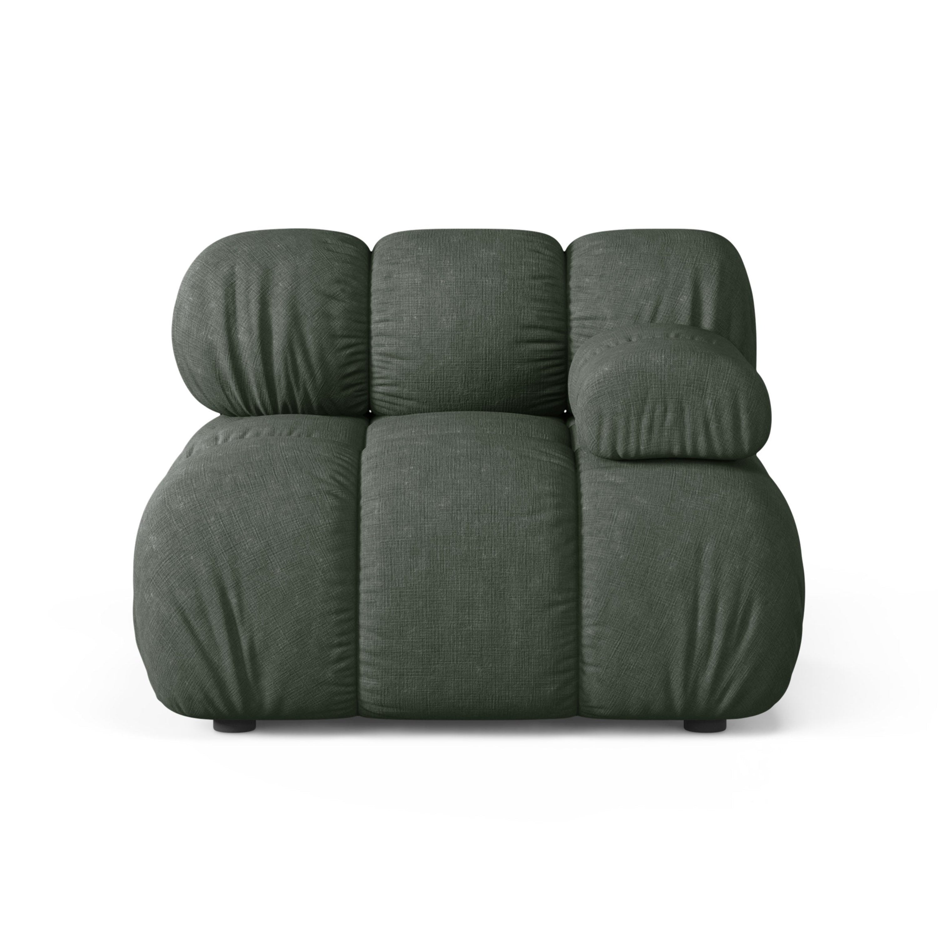 Sofa modulárna BELLIS - pravý modul tmavozelený