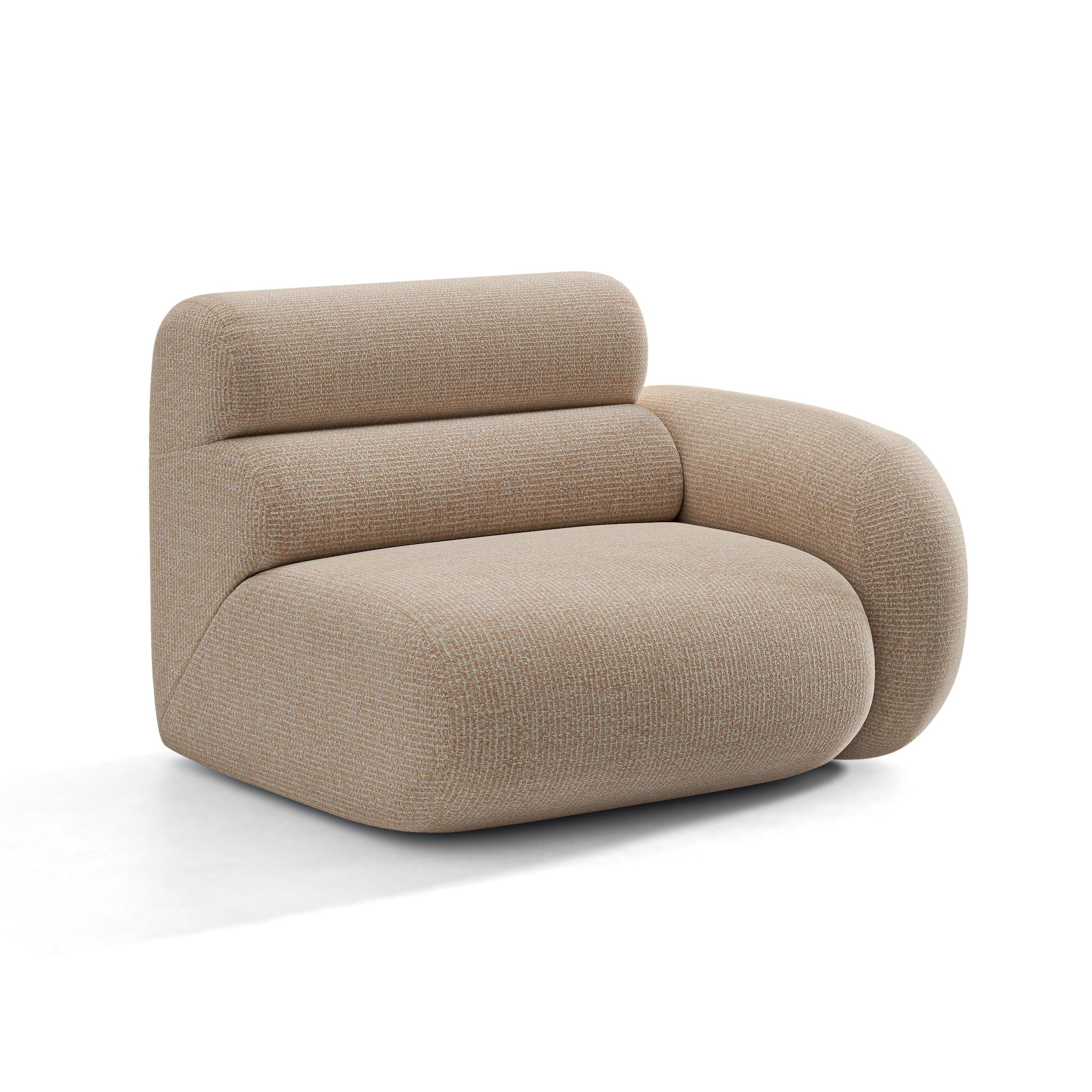 Sofa modulárna NEO - pravý modul pieskový melír