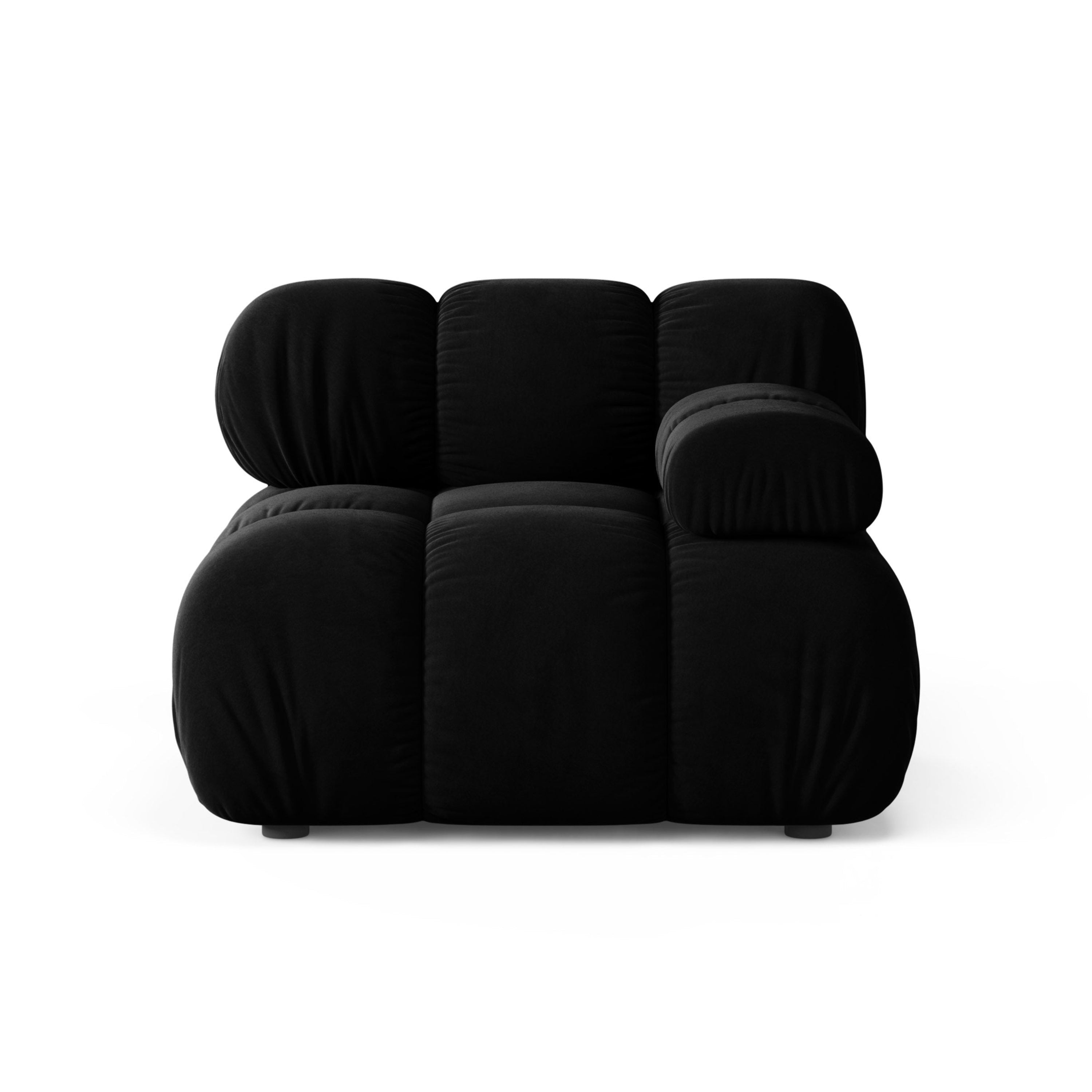 Sofa modulárna BELLIS - pravý modul čierny zamat