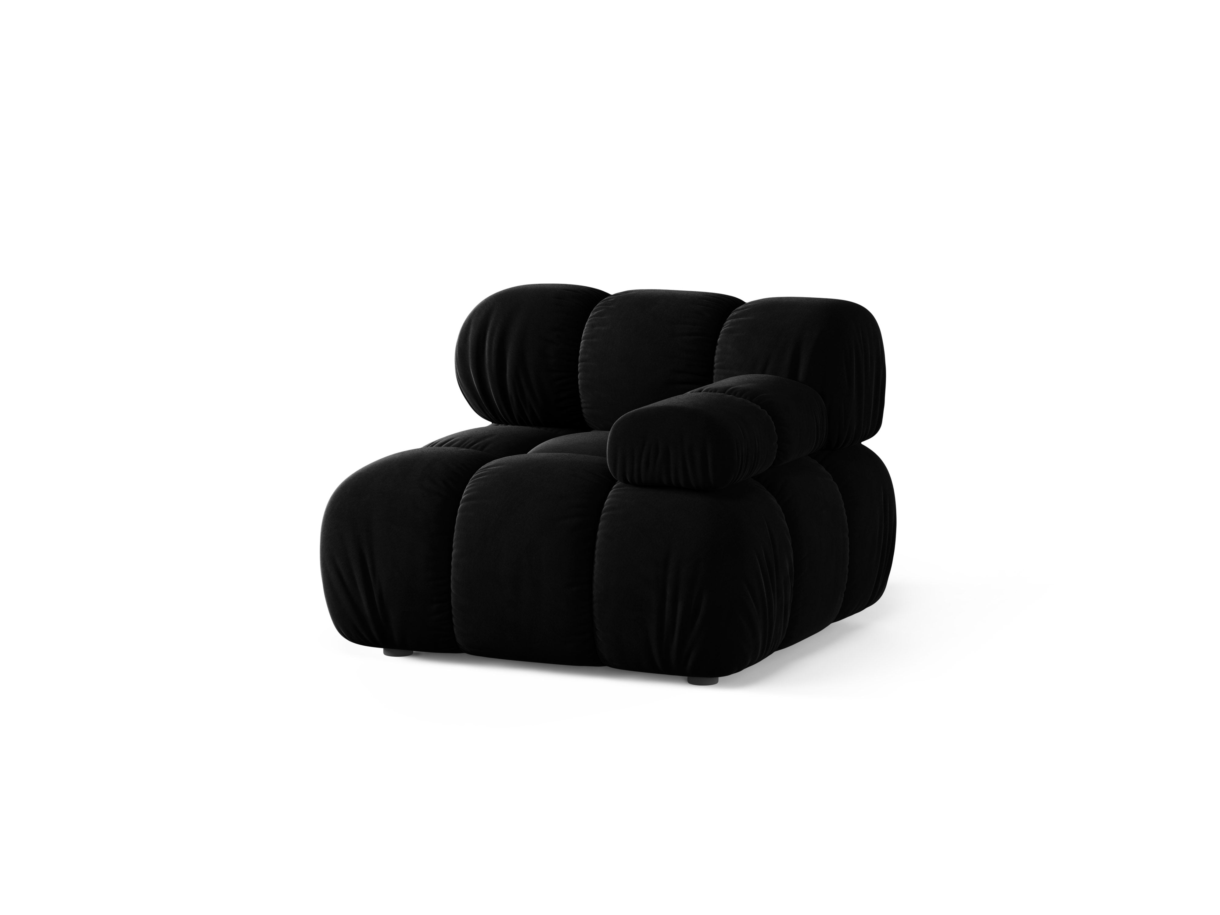 Sofa modulárna BELLIS - pravý modul čierny zamat