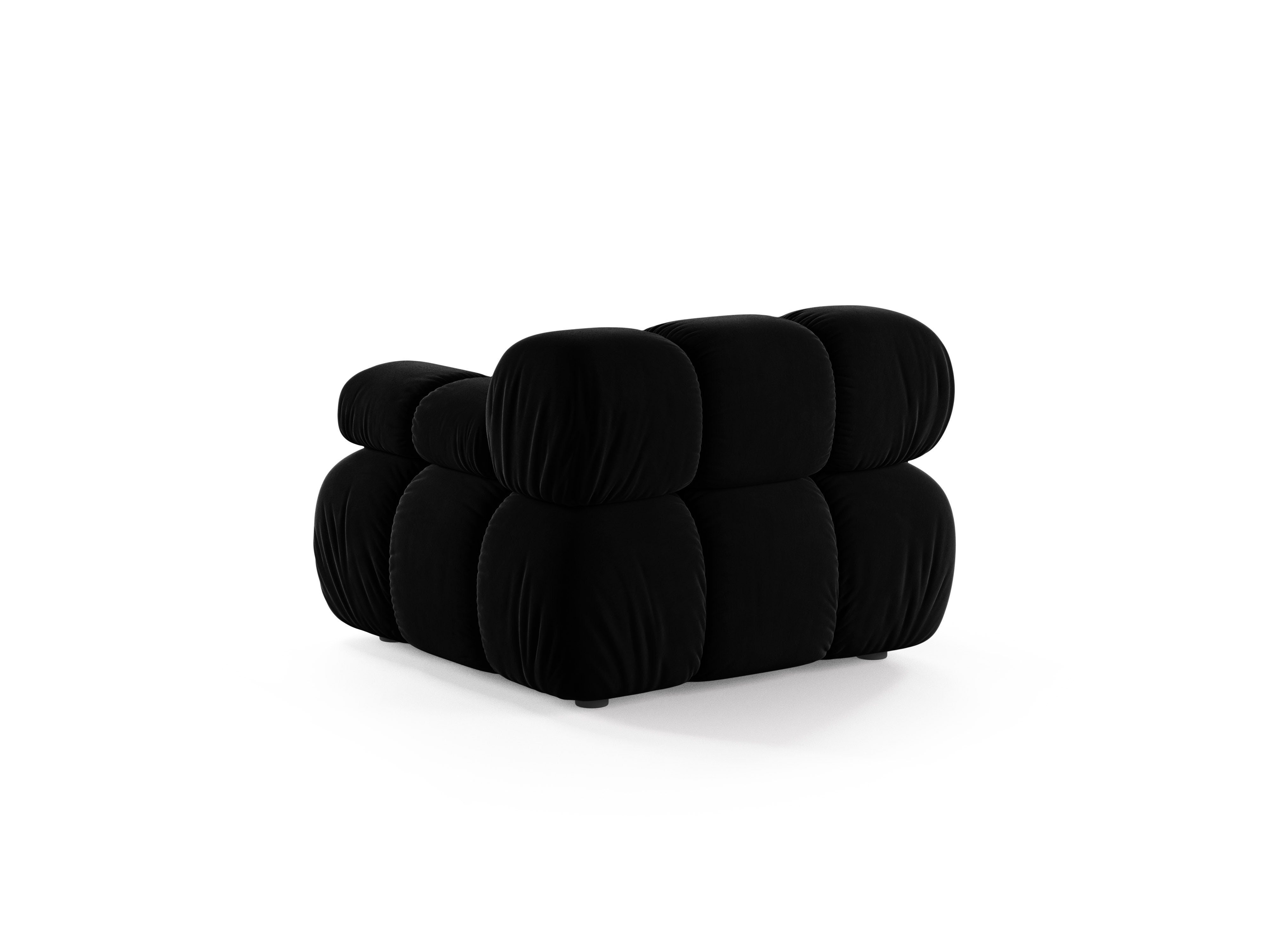Sofa modulárna BELLIS - pravý modul čierny zamat