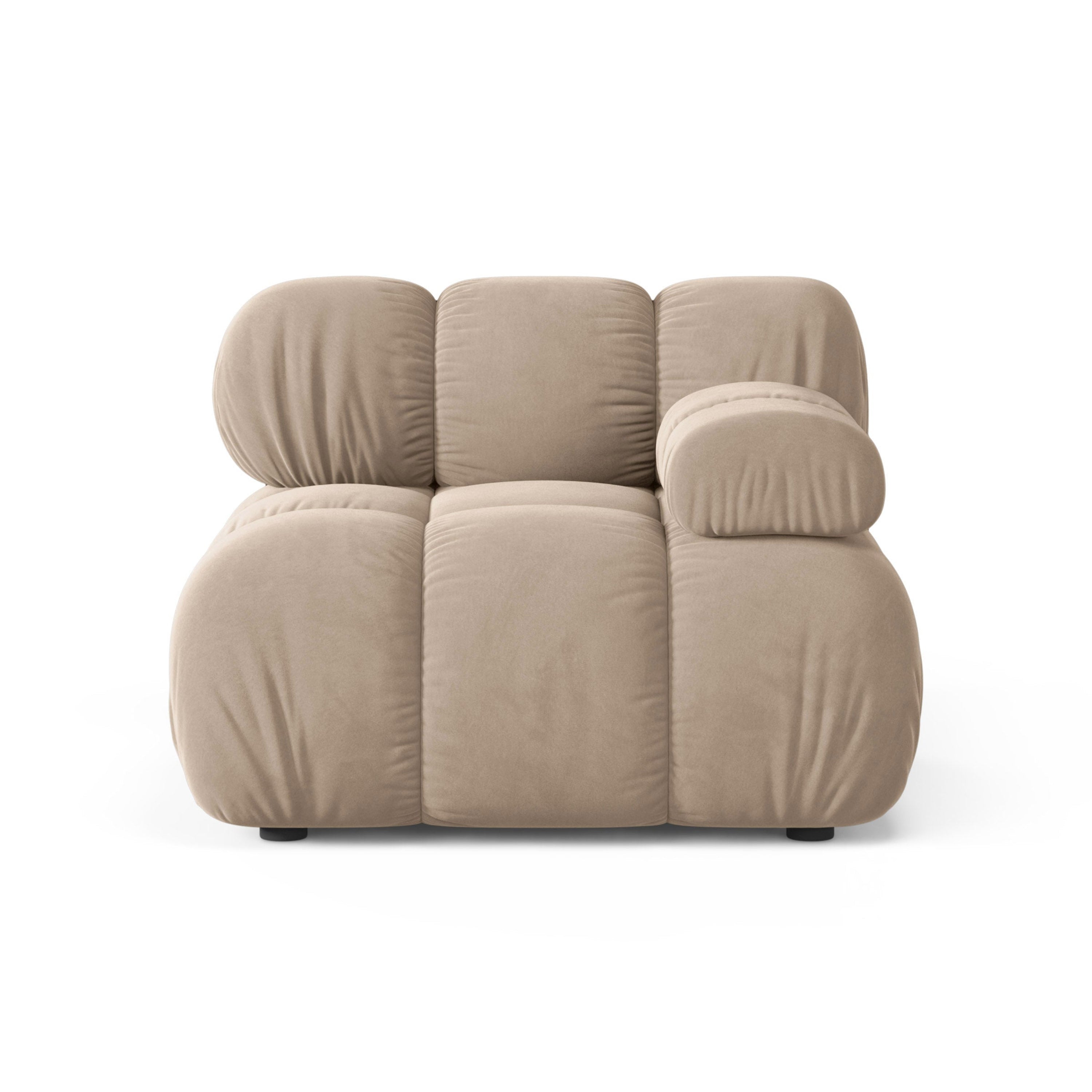 Sofa modulárna BELLIS - pravý modul béžový zamat