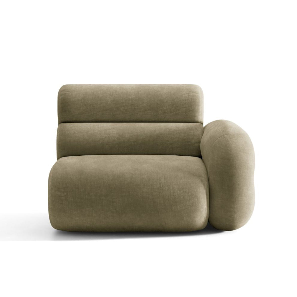 Sofa modulárna NEO - pravý modul olivový šenil
