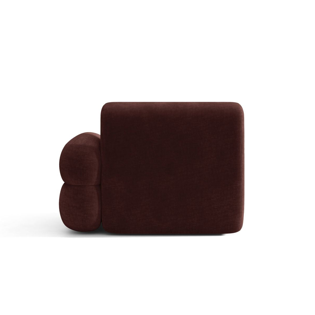 Sofa modulárna NEO - pravý modul čerešňového šenilu