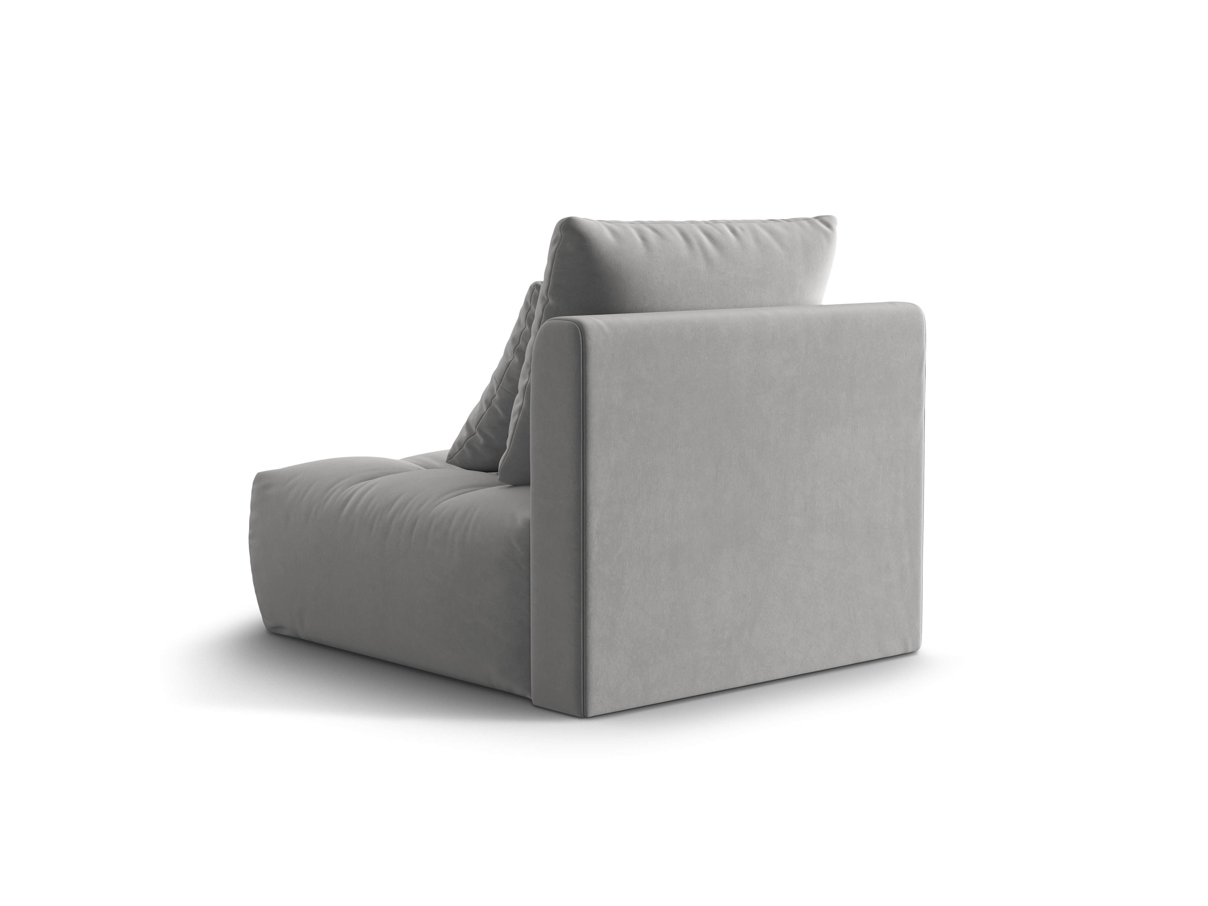 Armchair / velvet module BLOOM gray