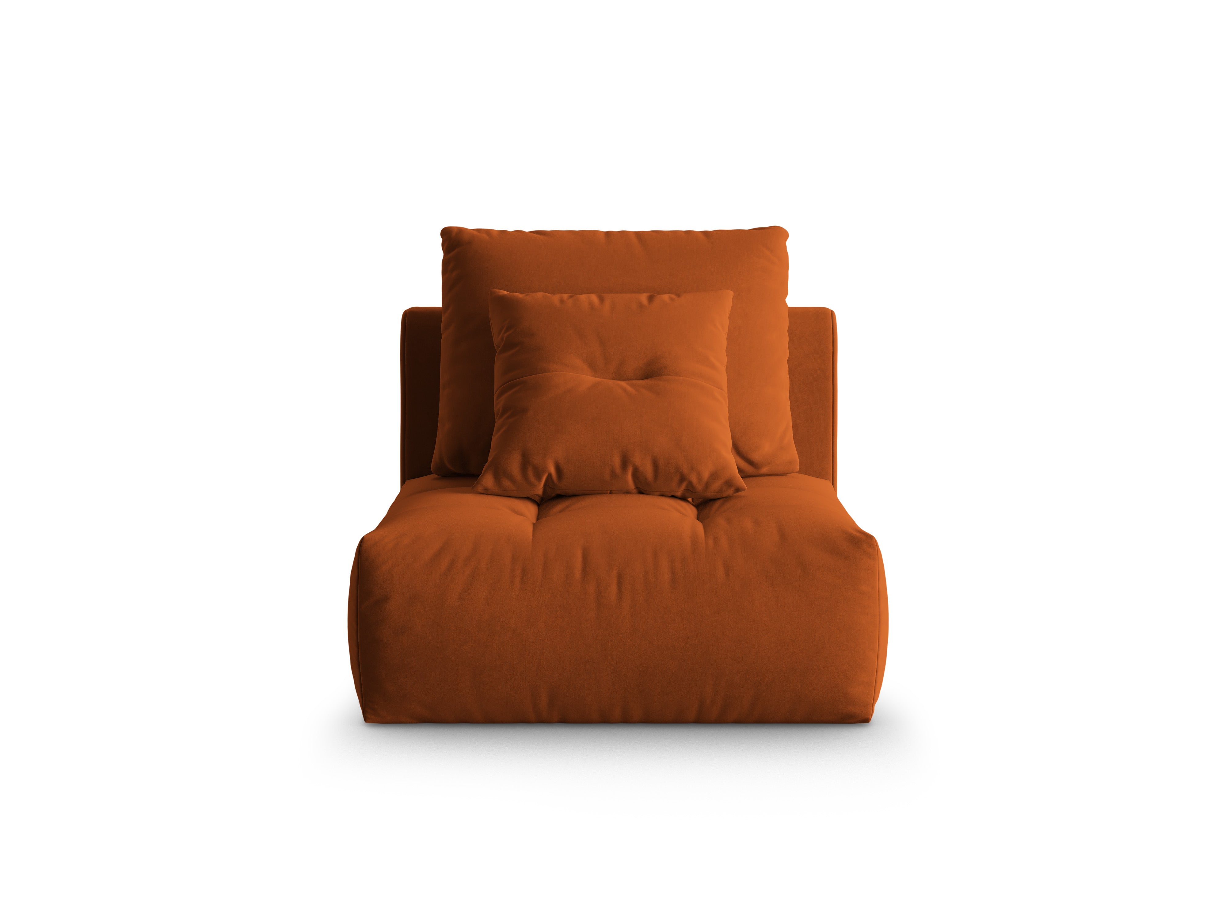 Armchair / velvet module BLOOM terracotta